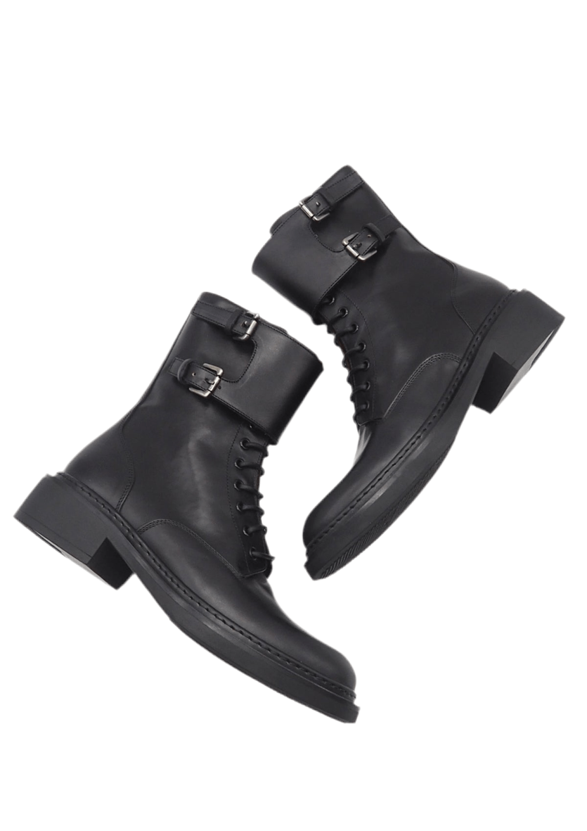 Damen Schnürboot aus Glattleder in Schwarz Damen Schnürboots Pantanetti 
