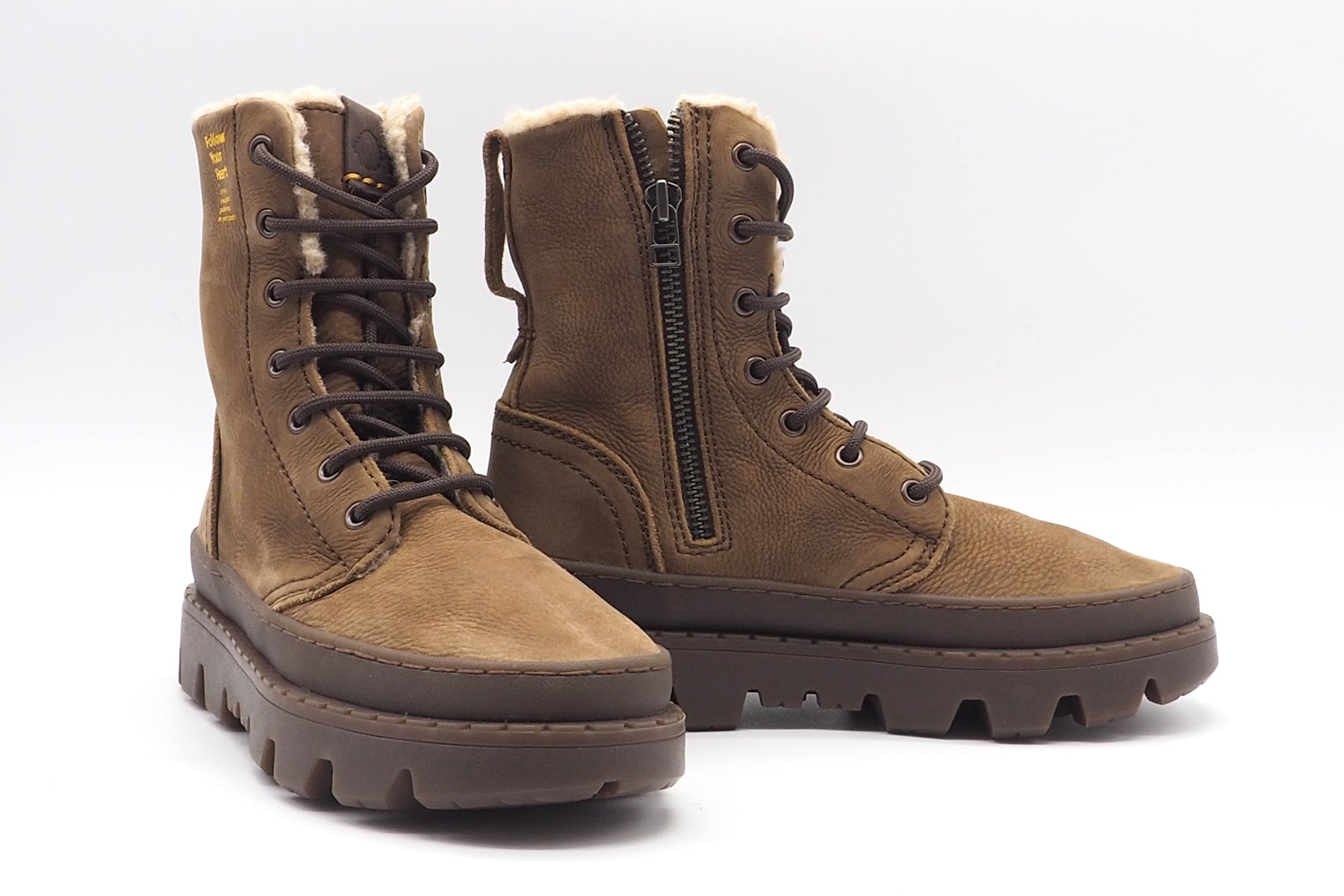 Damen Schnürboot aus Nubukleder in Braun Damen Boots & Booties Satorisan 