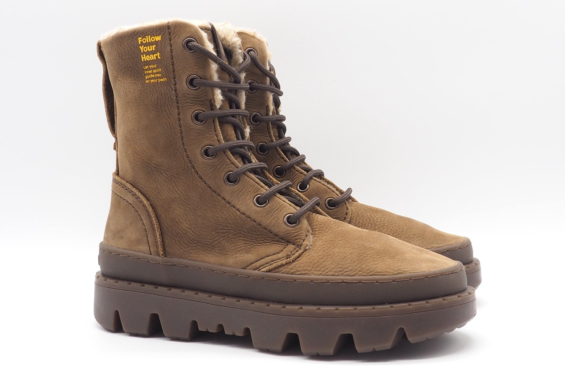 Damen Schnürboot aus Nubukleder in Braun Damen Boots & Booties Satorisan 