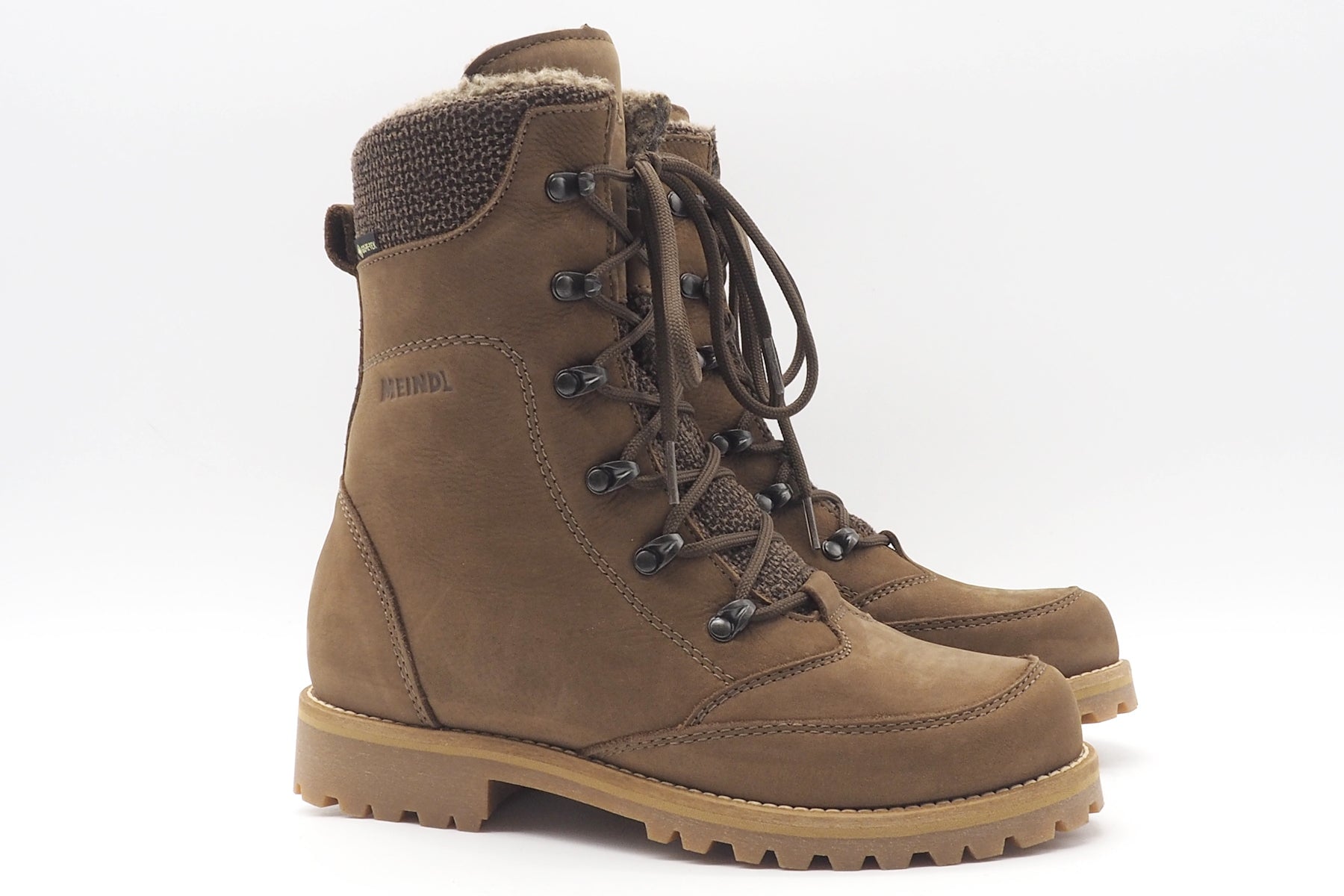 Damen Schnürboot warm aus Nubuk in Braun - Wasserdicht mit Gore-Tex Damen Schnürboots Meindl 