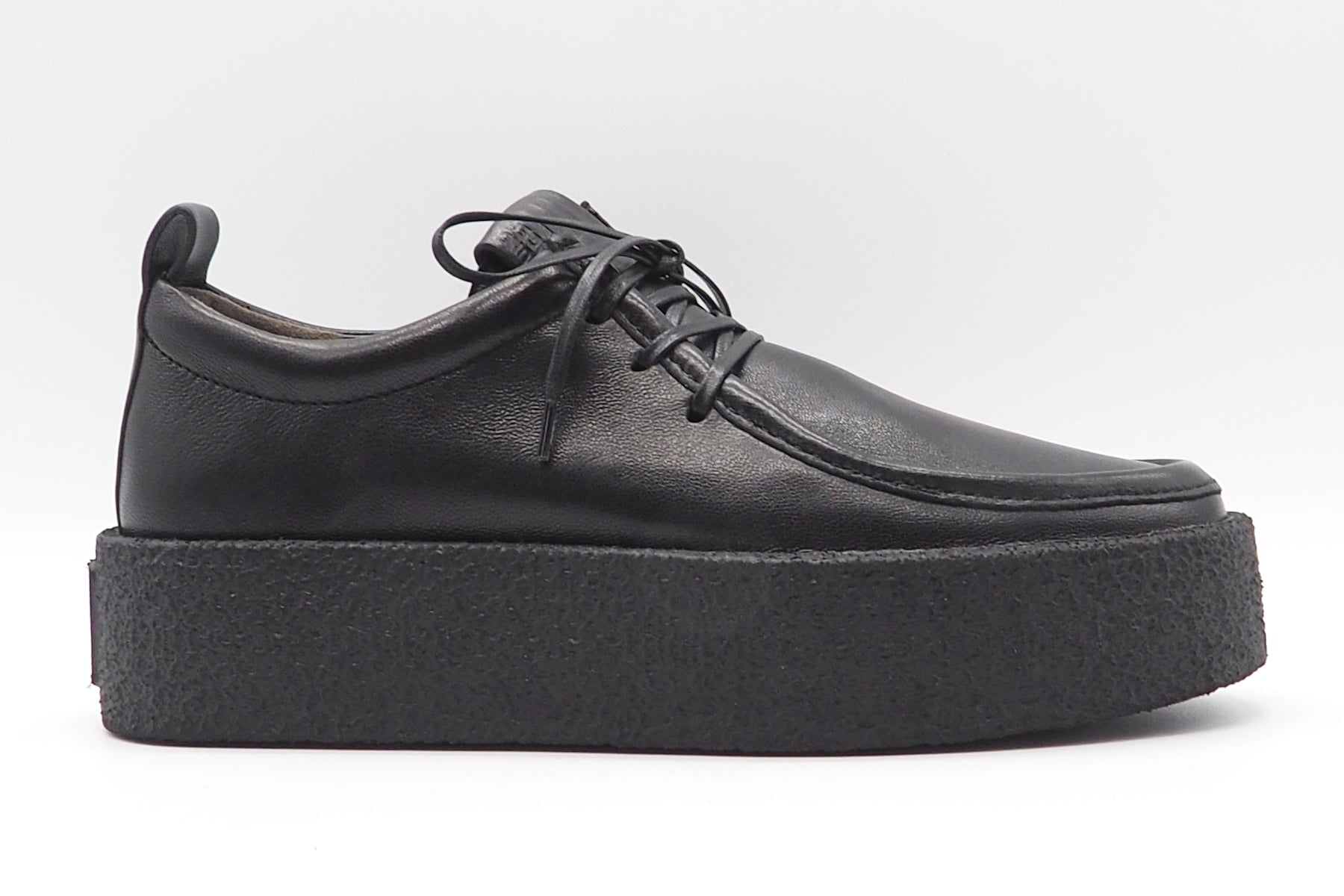 Damen Schnürhalbschuh aus schwarzem Nappaleder im Moccasin-Stil Damen Loafers & Schnürer Kennel & Schmenger 