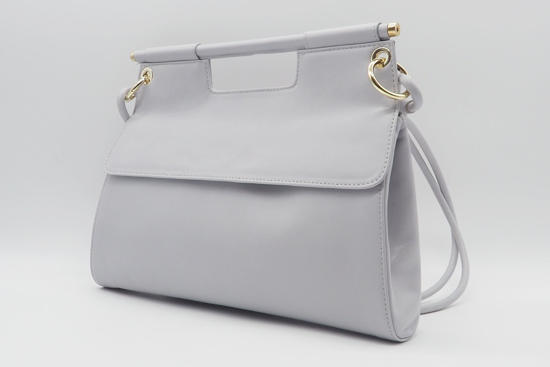 Damen Schultertasche aus softem Leder in Grau - London Taschen Crossbody & Schultertasche Chie Mihara 