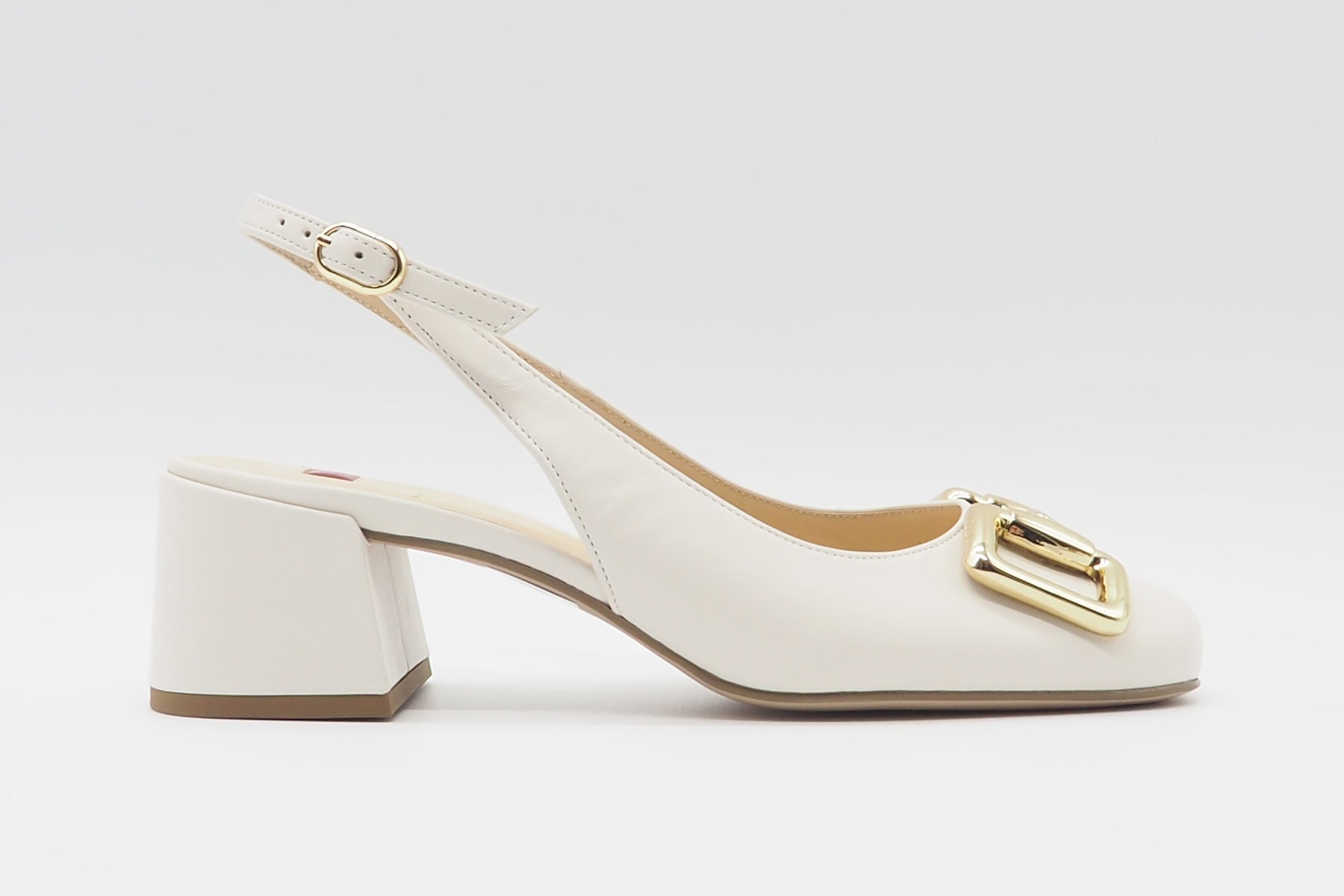 Damen Sling aus Glattleder in Creme - Mary Damen Pumps & Slings Högl 