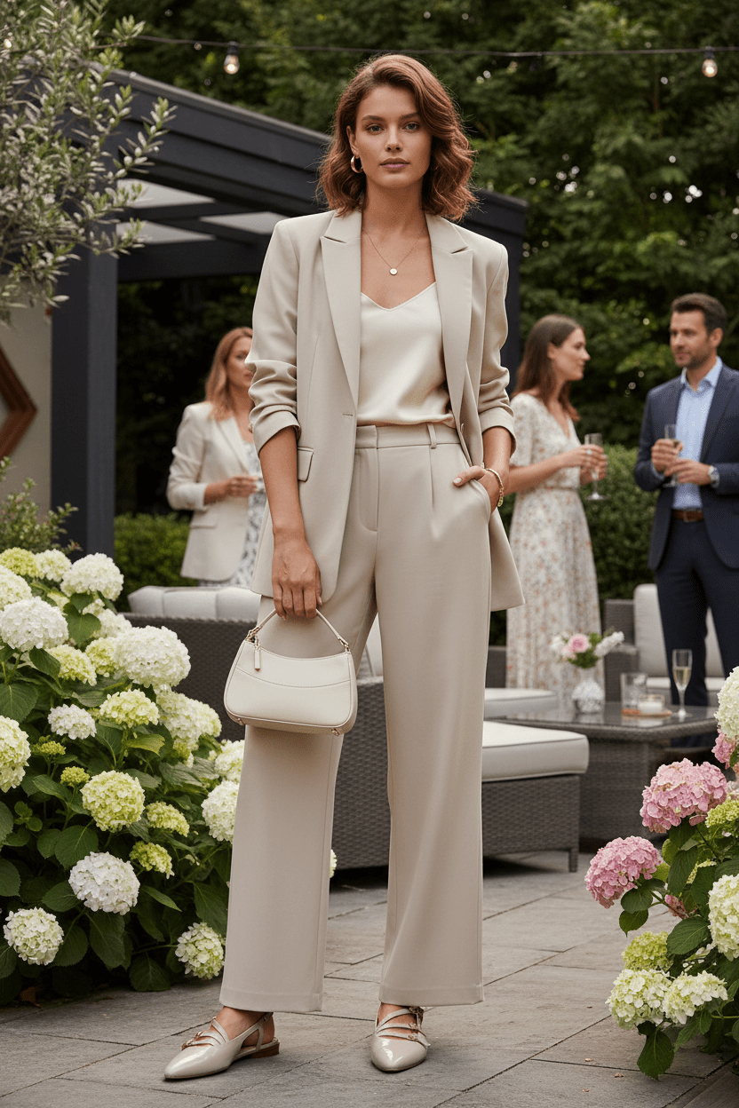 Damen Sling mit Riemchen aus softem Lackleder in Creme Damen Pumps & Slings Truman´s 