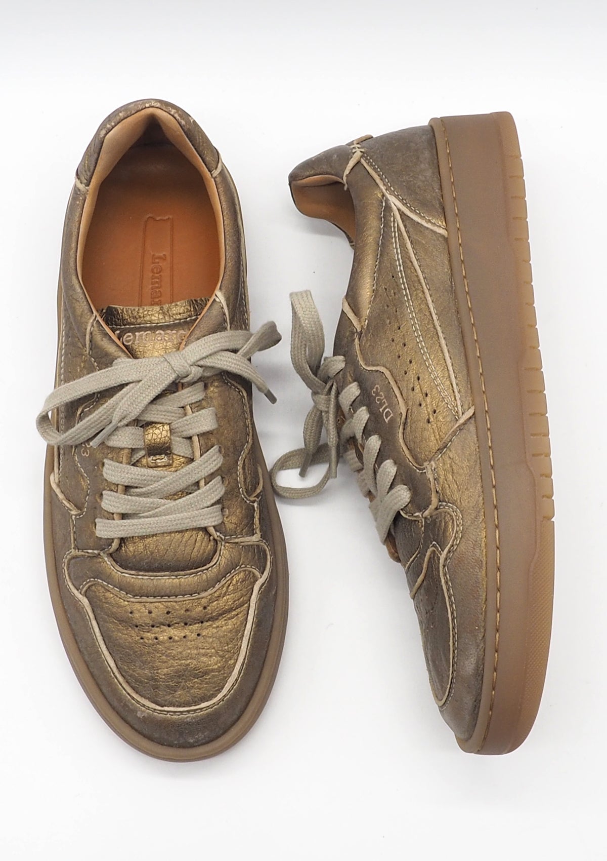 Damen Sneaker aus Hirschleder in edlem Bronze Damen Sneaker Lemargo 