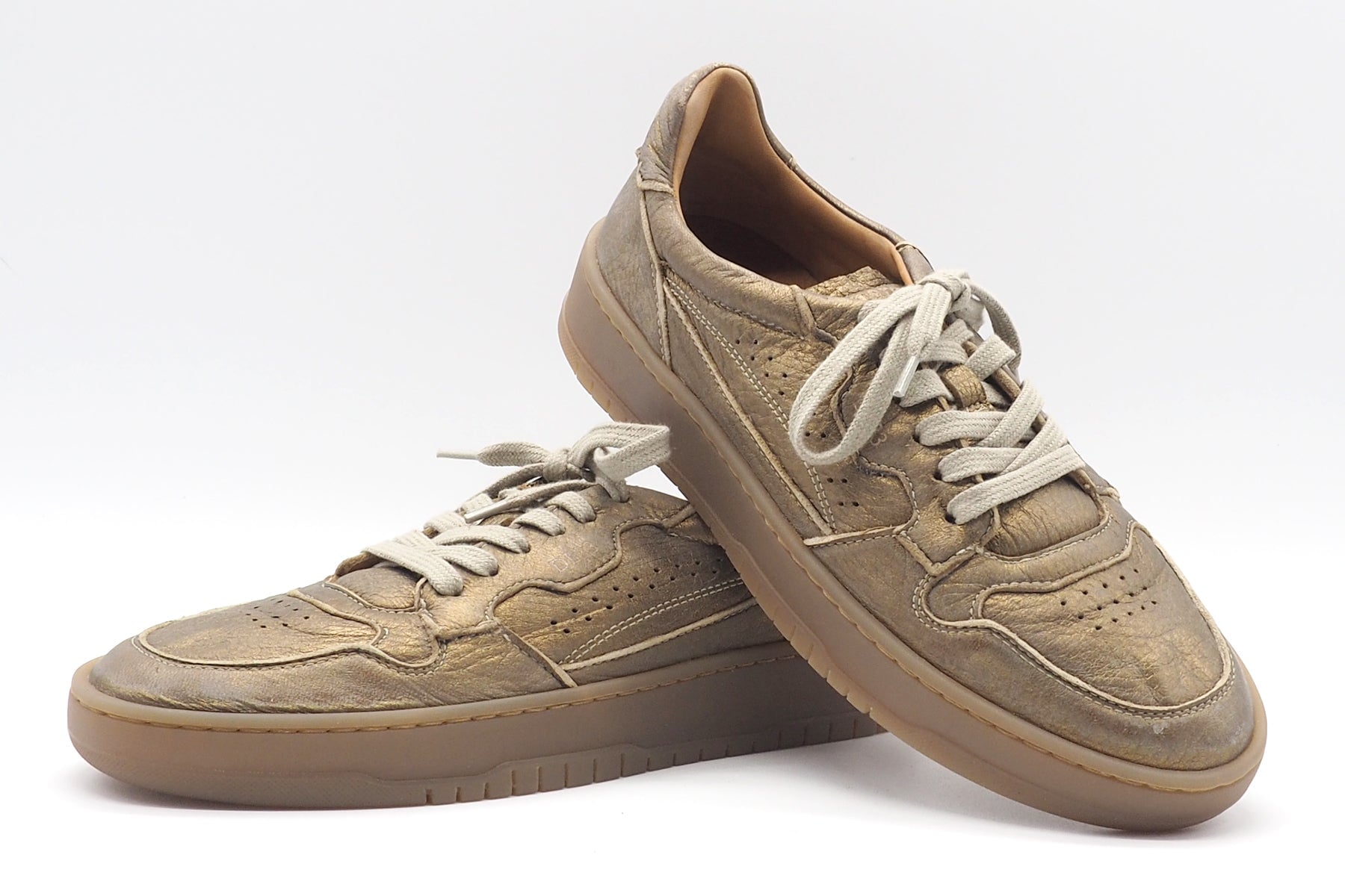 Damen Sneaker aus Hirschleder in edlem Bronze Damen Sneaker Lemargo 