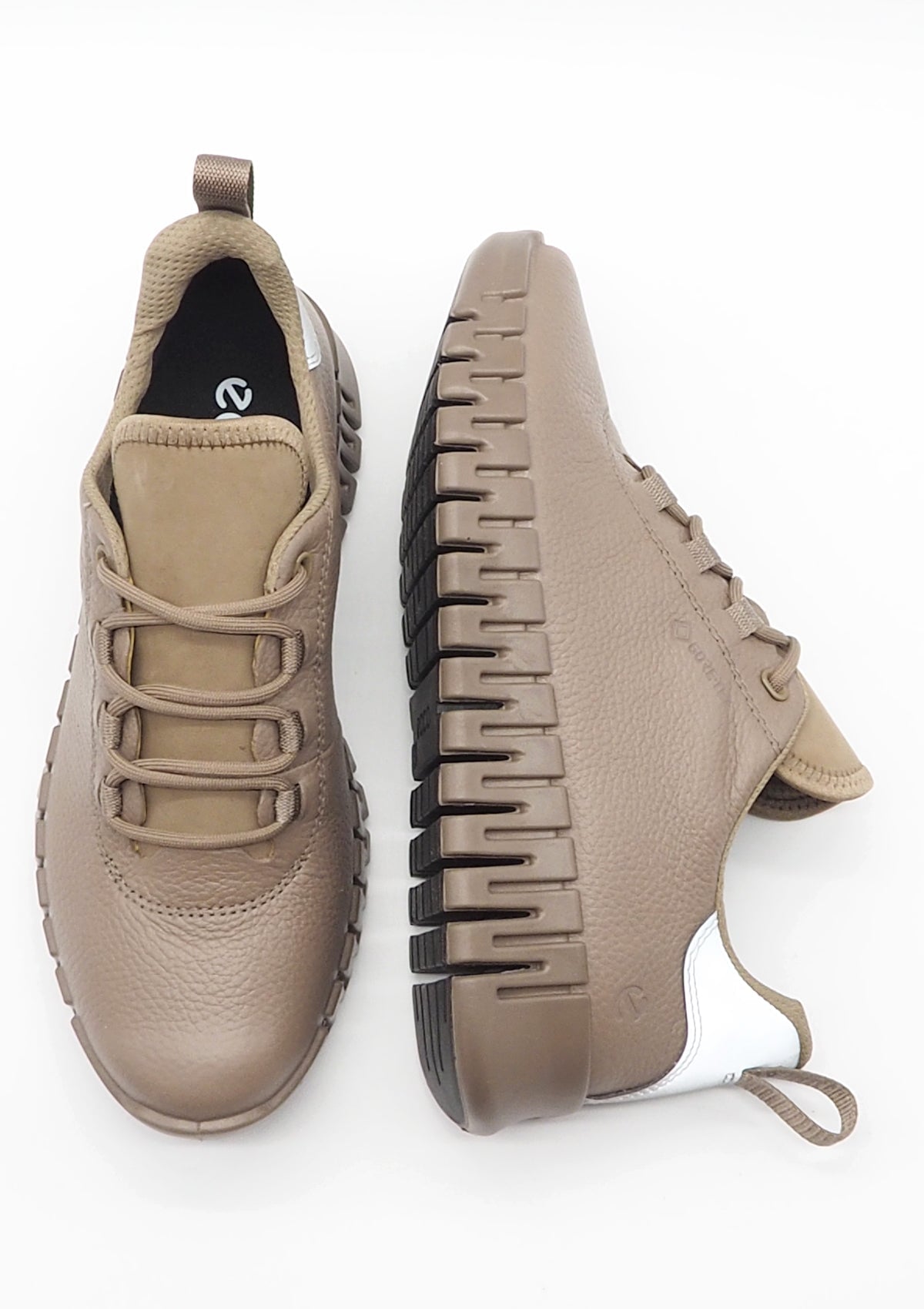 Damen Sneaker aus Leder in Taupe mit Gore-Tex - Gruuv Damen Sneaker Ecco 