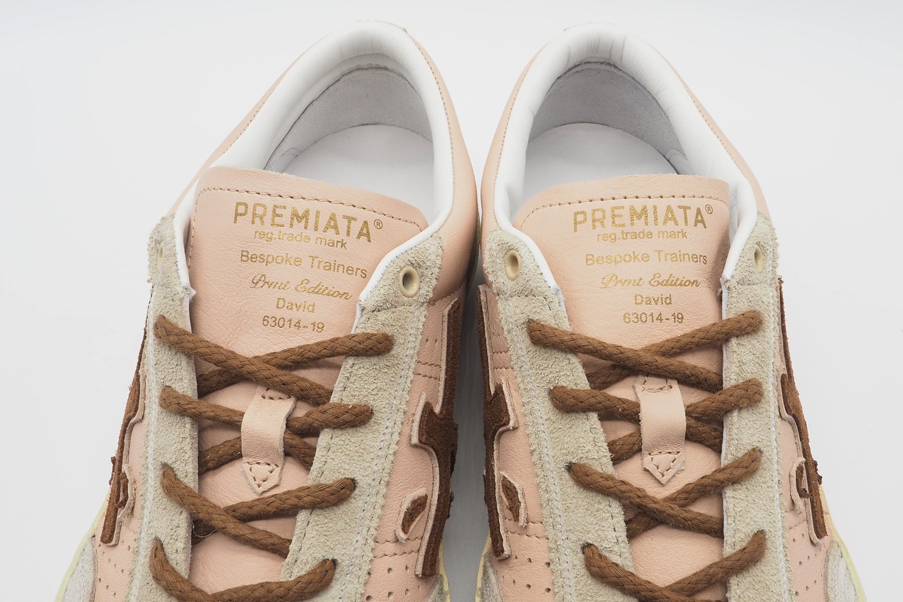 Damen Sneaker aus Leder & Pailletten in Rosé, Creme & Braun - Davidd Damen Sneaker Premiata 