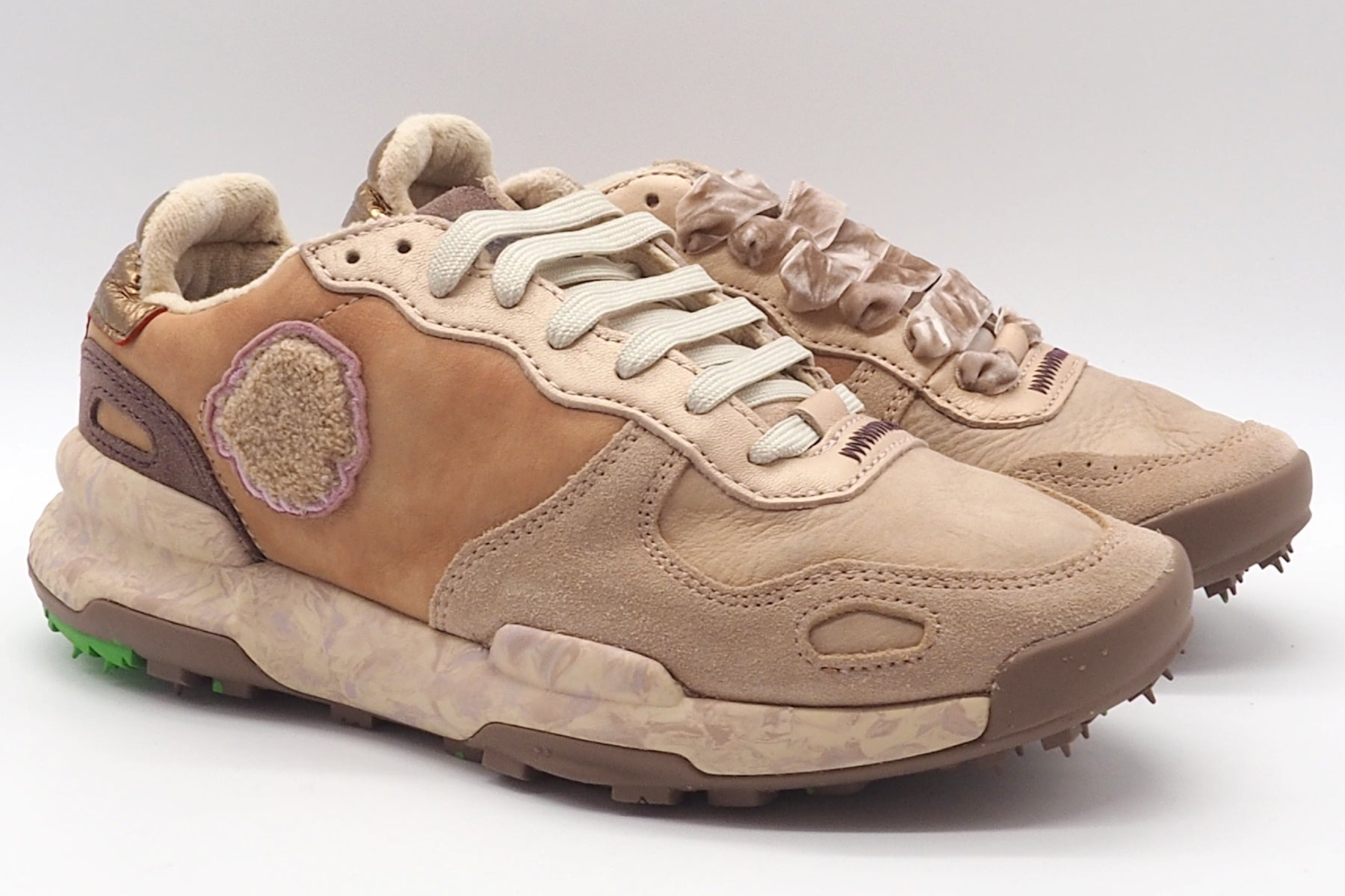 Damen Sneaker aus Leder & Velours in Rosétönen - Chacrona-Metta Damen Sneaker Satorisan 