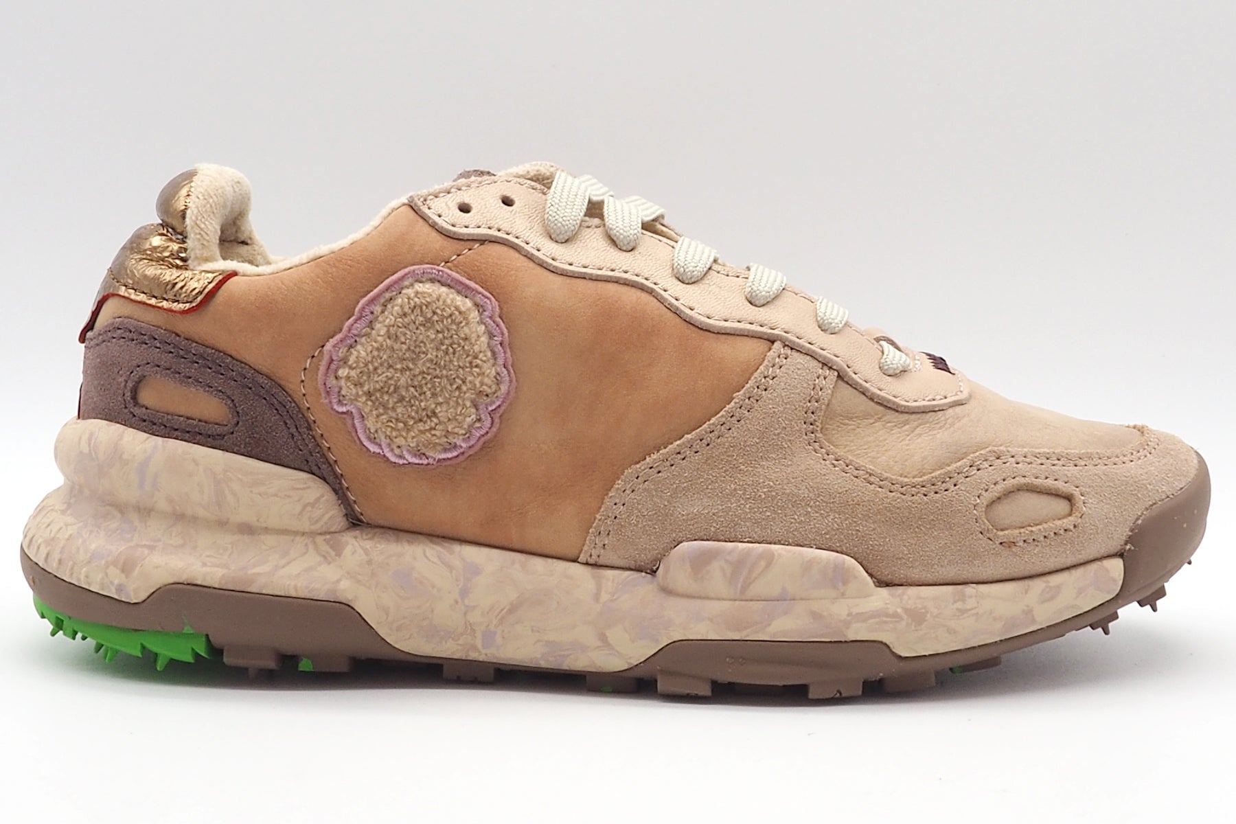 Damen Sneaker aus Leder & Velours in Rosétönen - Chacrona-Metta Damen Sneaker Satorisan 