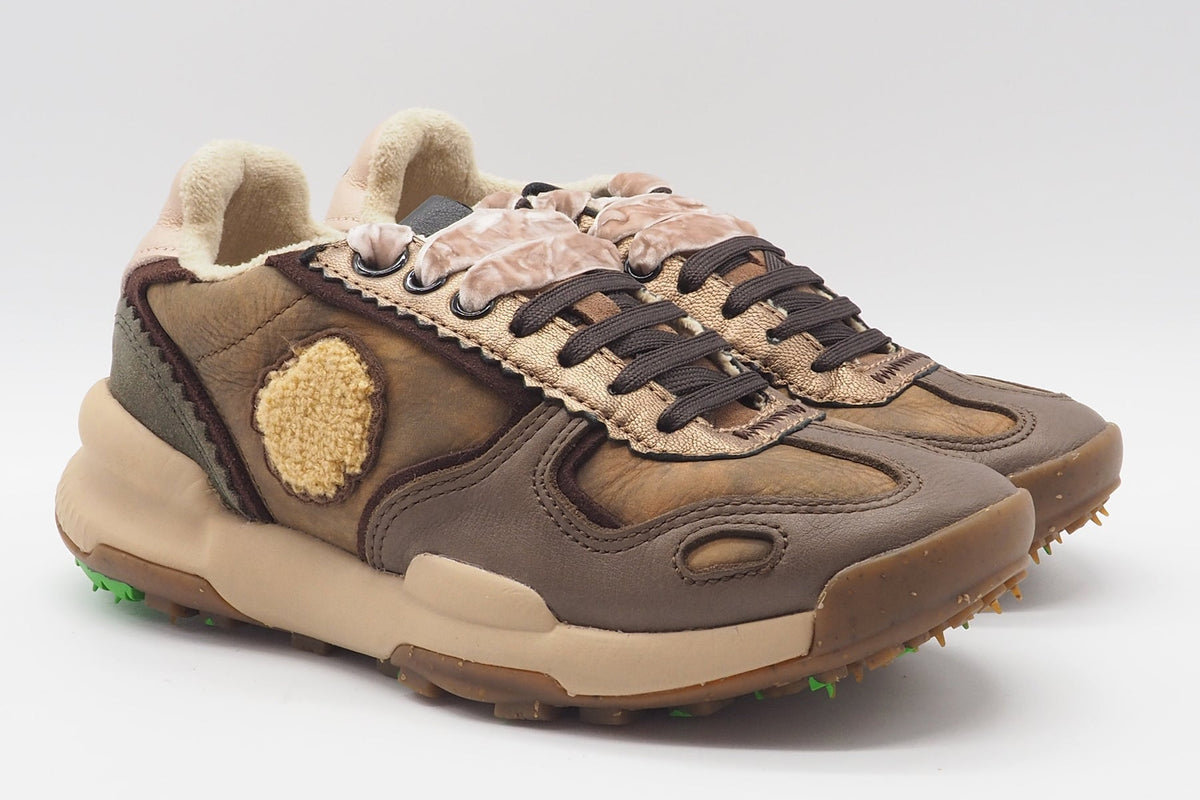 Damen Sneaker aus Nubukleder in Brauntönen & Bronze - Chacrona Damen Sneaker Satorisan 