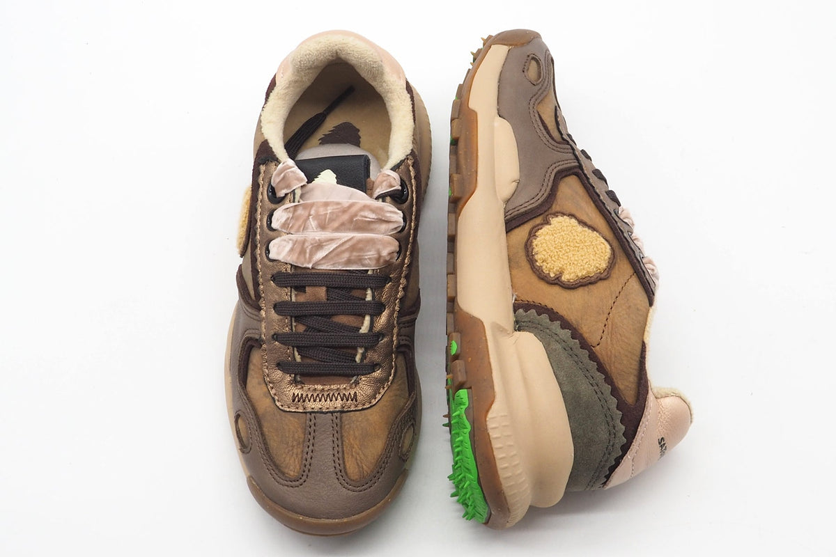 Damen Sneaker aus Nubukleder in Brauntönen & Bronze - Chacrona Damen Sneaker Satorisan 