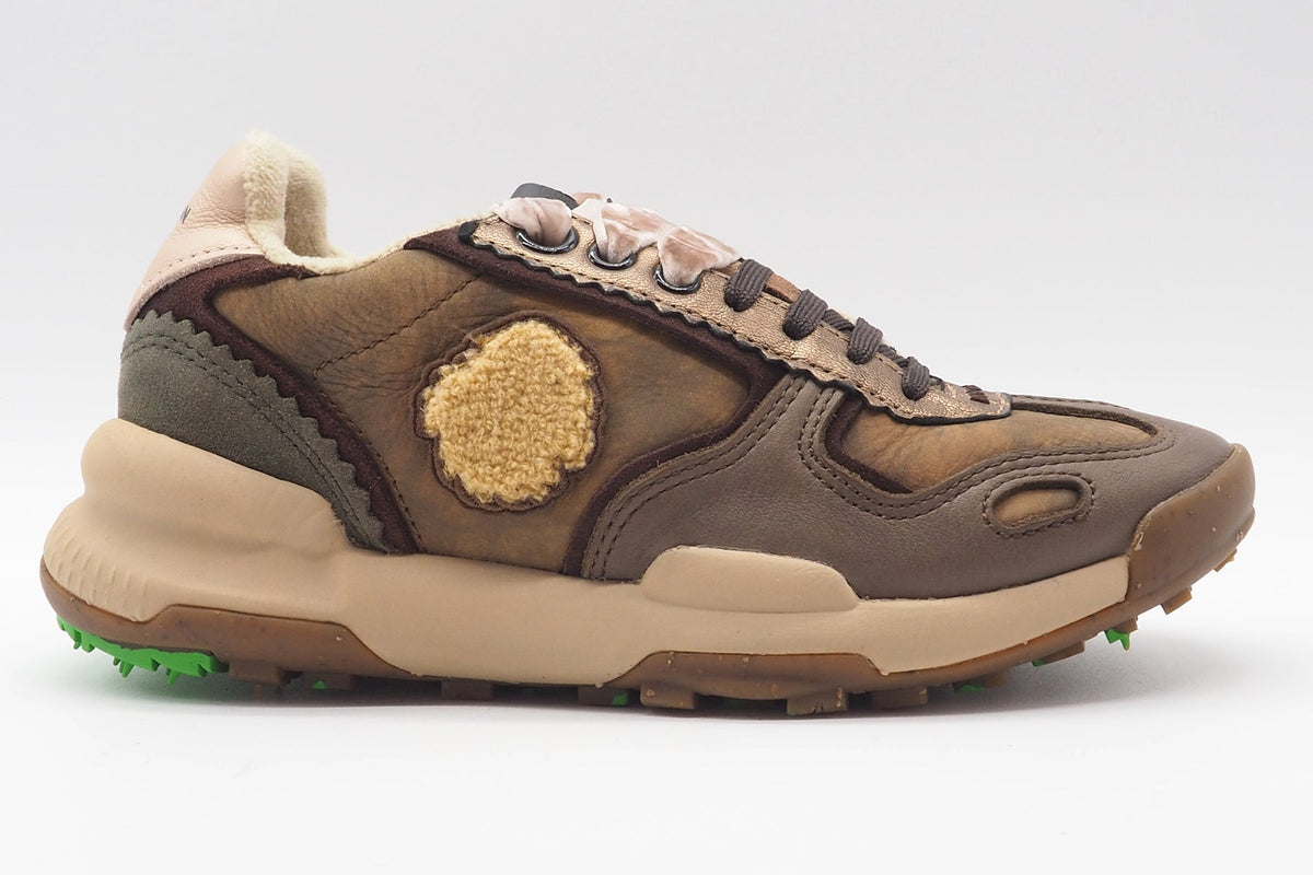 Damen Sneaker aus Nubukleder in Brauntönen & Bronze - Chacrona Damen Sneaker Satorisan 