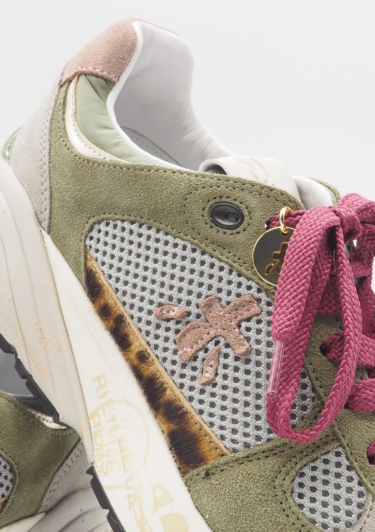 Damen Sneaker aus Nubukleder & Mesh in Grüntönen - Mased Damen Sneaker Premiata 