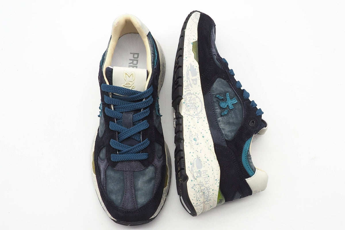 Damen Sneaker aus Velours & Textil in gewaschener Optik in Blau - Mased Damen Sneaker Premiata 