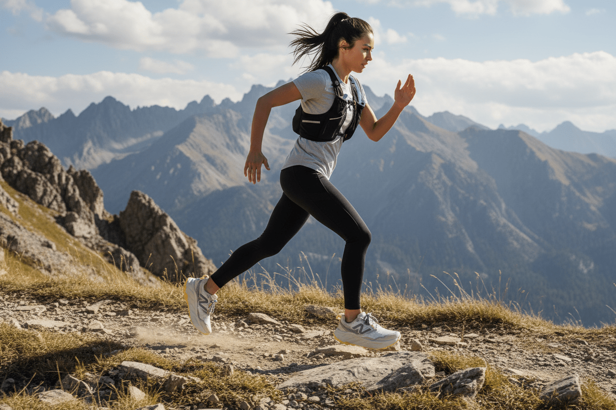 Damen Sneaker Fresh Foam X Hierro V9 "Trail Running" - Creme & Gelb Damen Sneaker New Balance 
