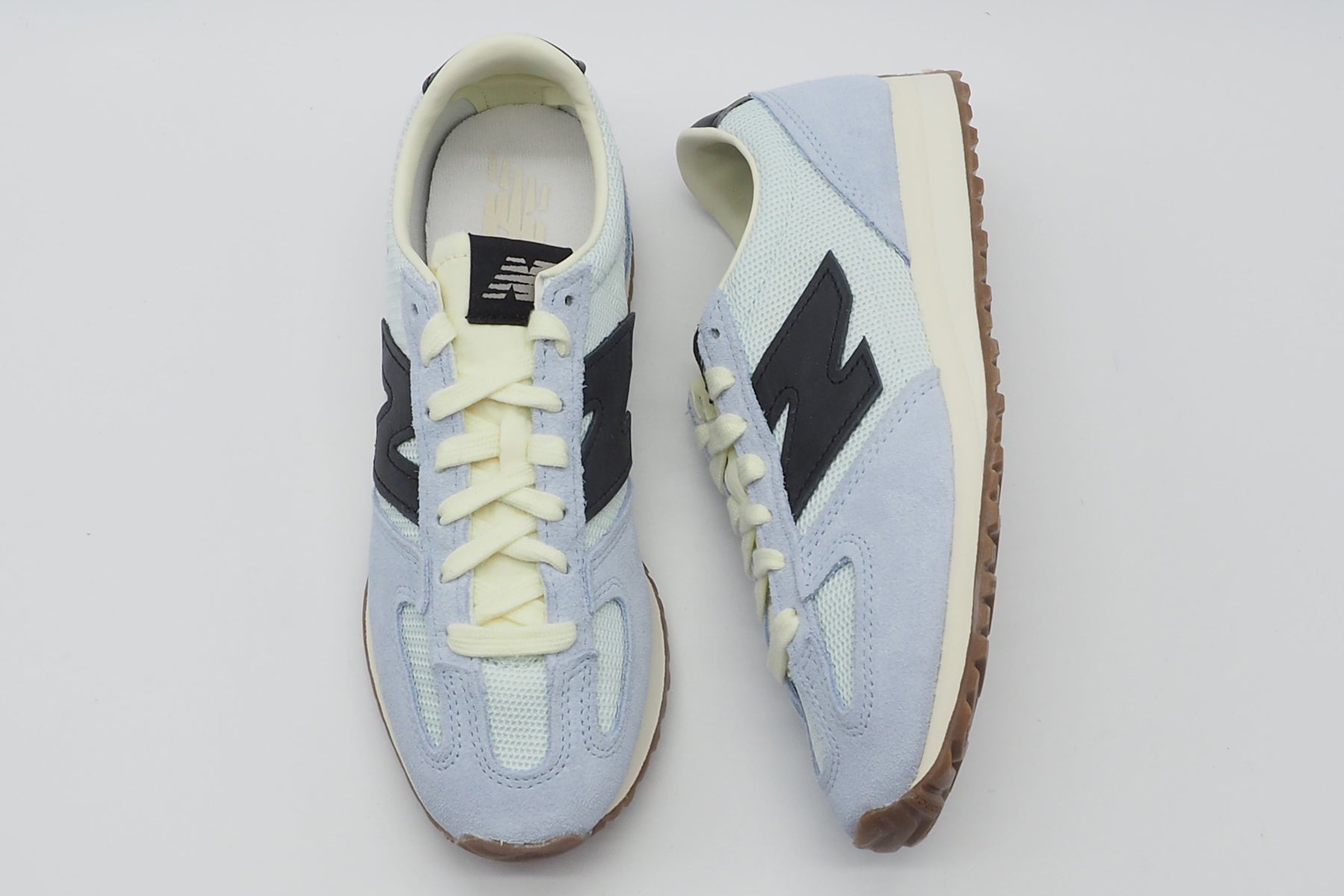 Damen Sneaker in Retrosil aus Velours & Mesh in Hellblau - U471 Damen Sneaker New Balance 