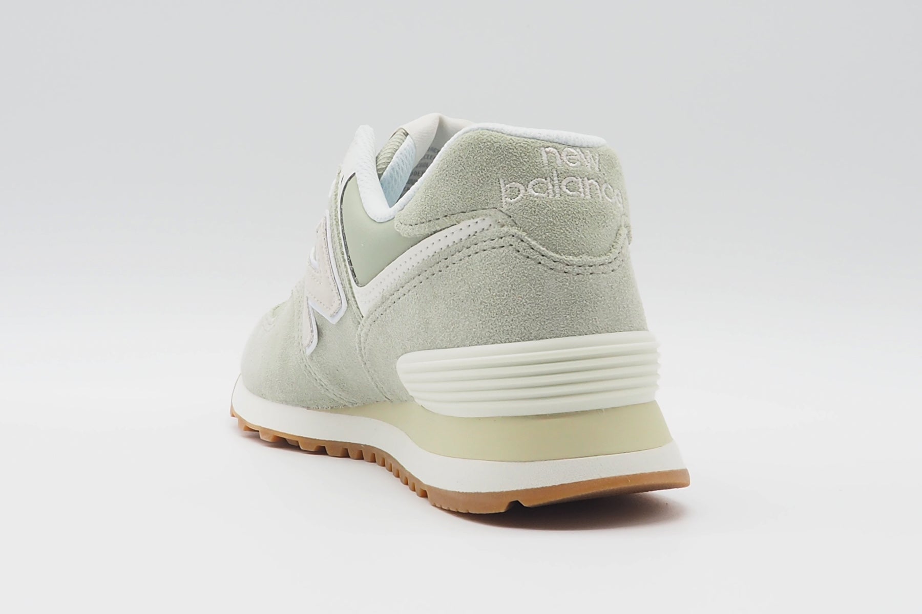 Damen Sneaker WL574QD2 aus Veloursleder & Leder in Hellgrün Damen Sneaker New Balance 