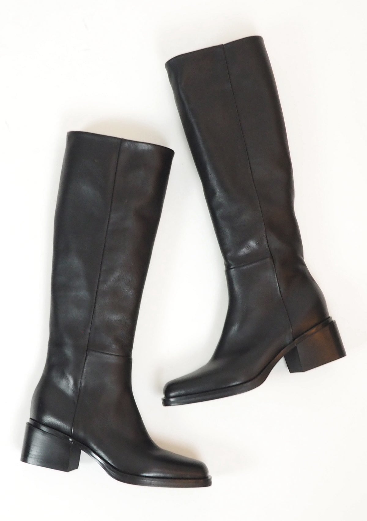 Damen Stiefel aus Glattleder in Schwarz - Absatz 7cm Damen Stiefel Elena Iachi 