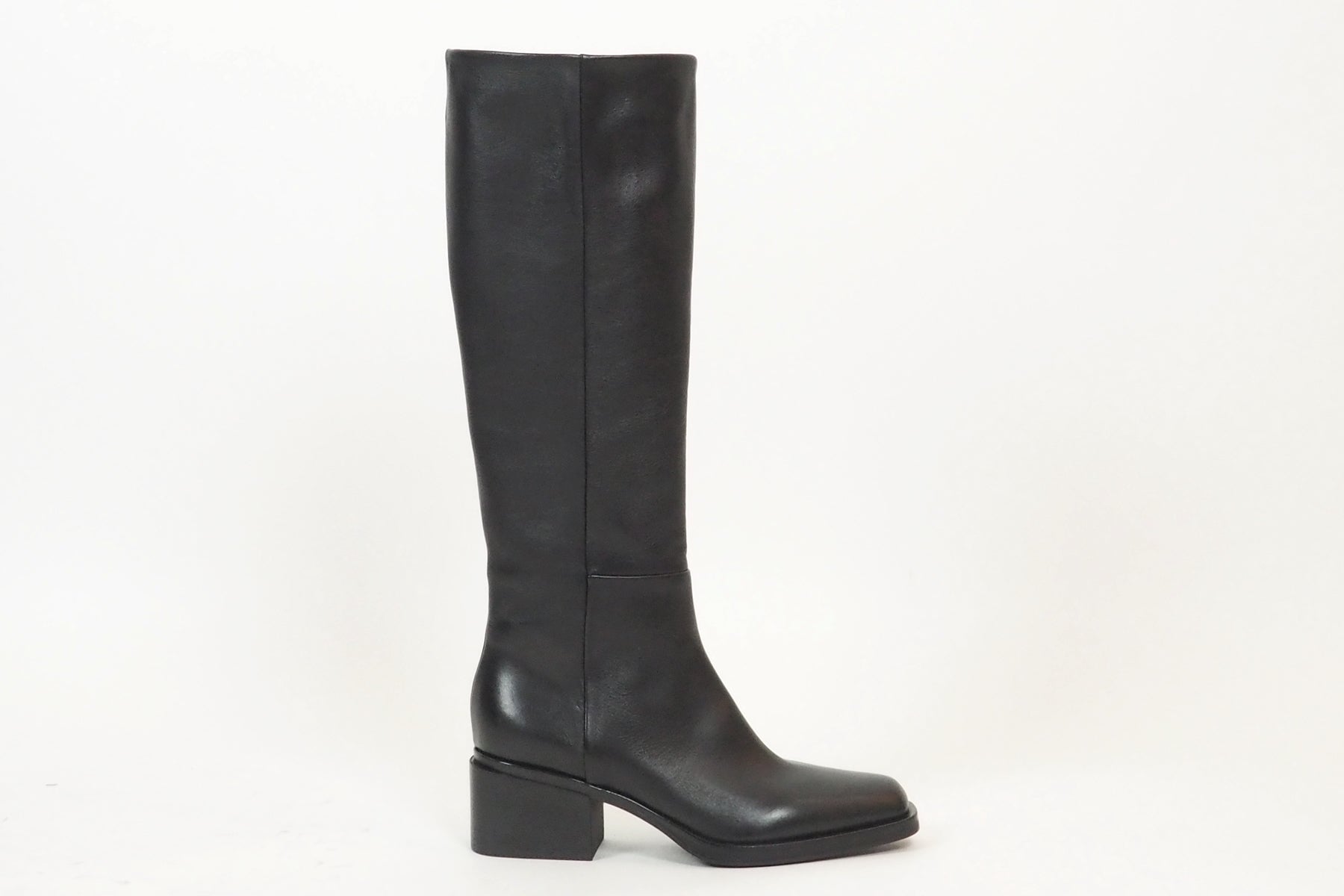 Damen Stiefel aus Glattleder in Schwarz - Absatz 7cm Damen Stiefel Elena Iachi 