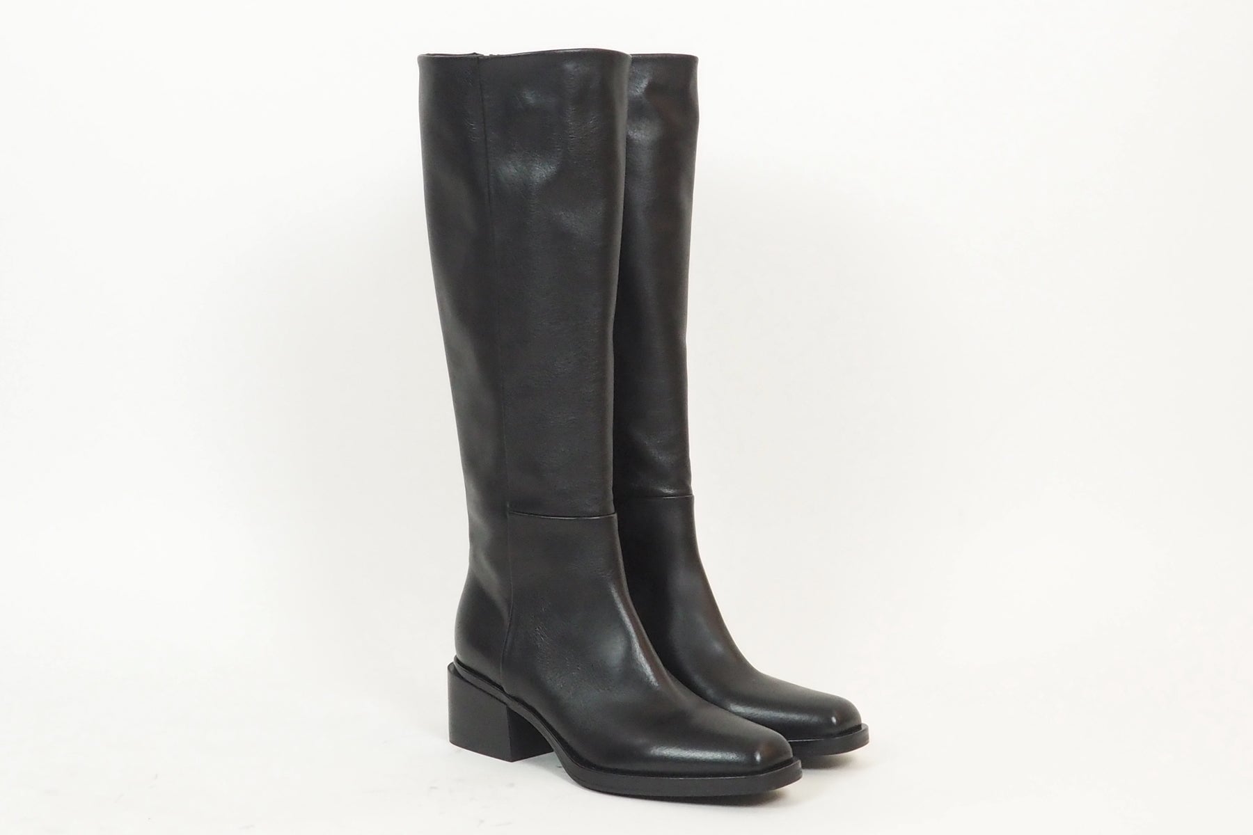 Damen Stiefel aus Glattleder in Schwarz - Absatz 7cm Damen Stiefel Elena Iachi 