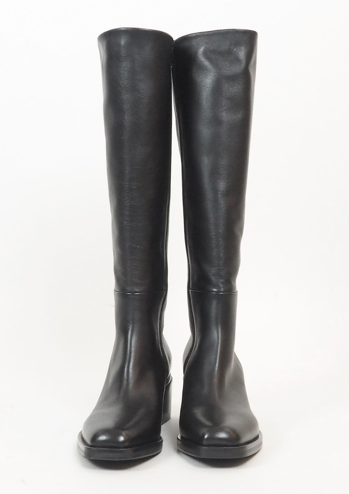 Damen Stiefel aus Glattleder in Schwarz - Absatz 7cm Damen Stiefel Elena Iachi 