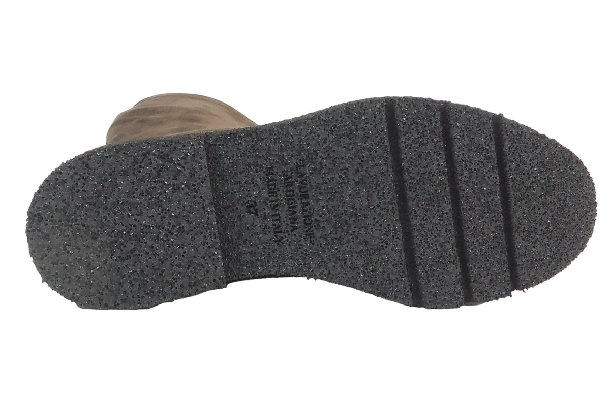Damen Stiefel aus Velours in Braun mit anschmiegsamen Stretchlederschaft - Leichtsohle Damen Stiefel Guglielmo Rotta 