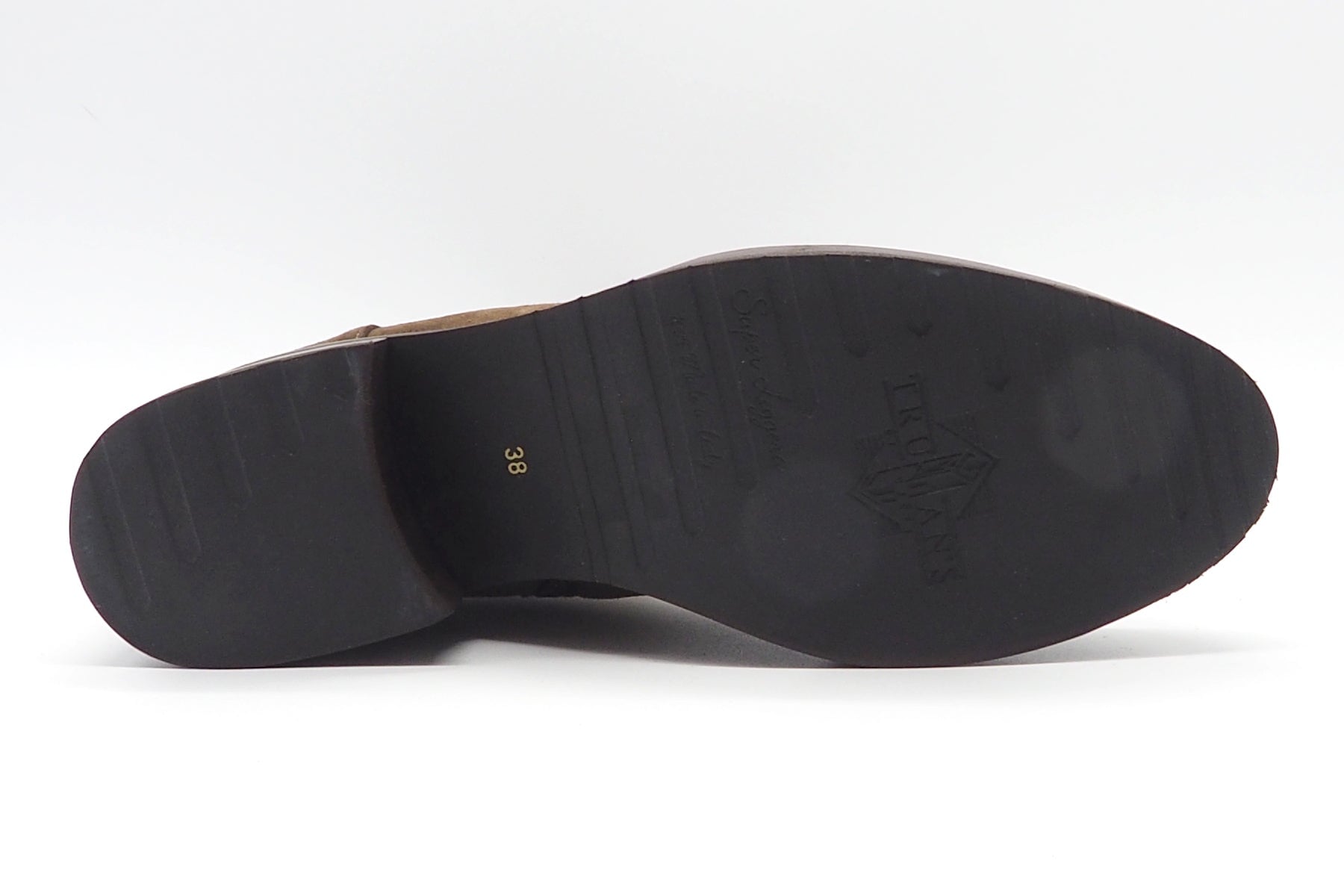 Damen Stiefelette aus feinem Velours in braun mit Stretchschaft Damen Stiefeletten Truman´s 