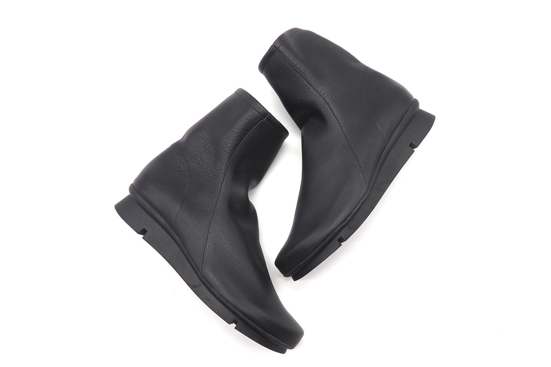 Damen Stiefelette aus Leder in Schwarz & Keilsohle in Kautschuk - Padaro Damen Stiefeletten Arche 