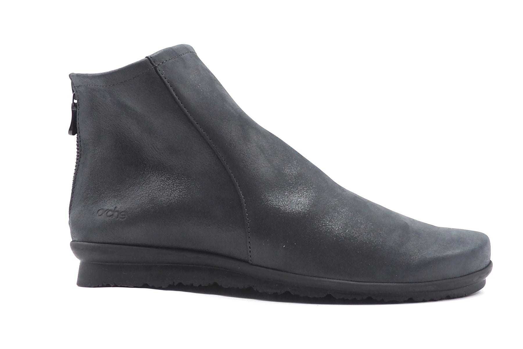 Damen Stiefelette aus Nubukleder mit Glanz in Anthrazit - Baryky Damen Stiefeletten Arche 