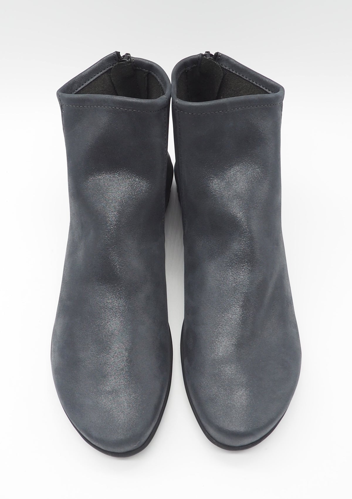 Damen Stiefelette aus Nubukleder mit Glanz in Anthrazit - Baryky Damen Stiefeletten Arche 