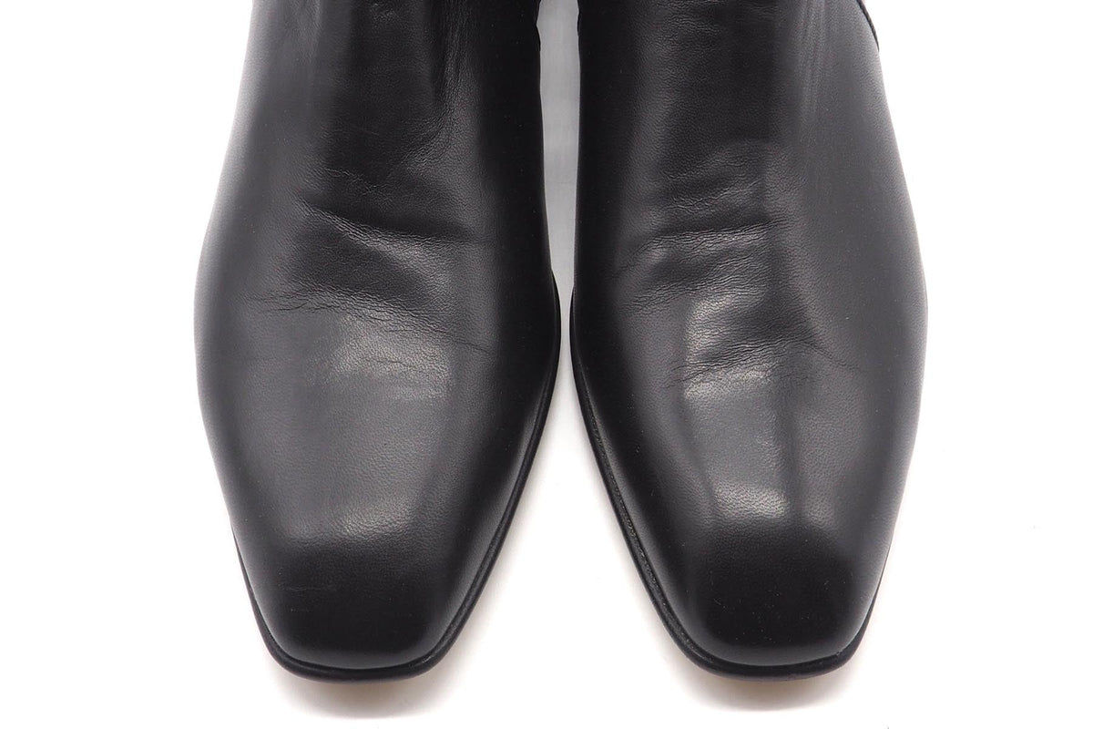 Damen Stiefelette aus softem Handschuhleder in Schwarz - Absatz 2 cm Damen Stiefeletten Pomme D'or 