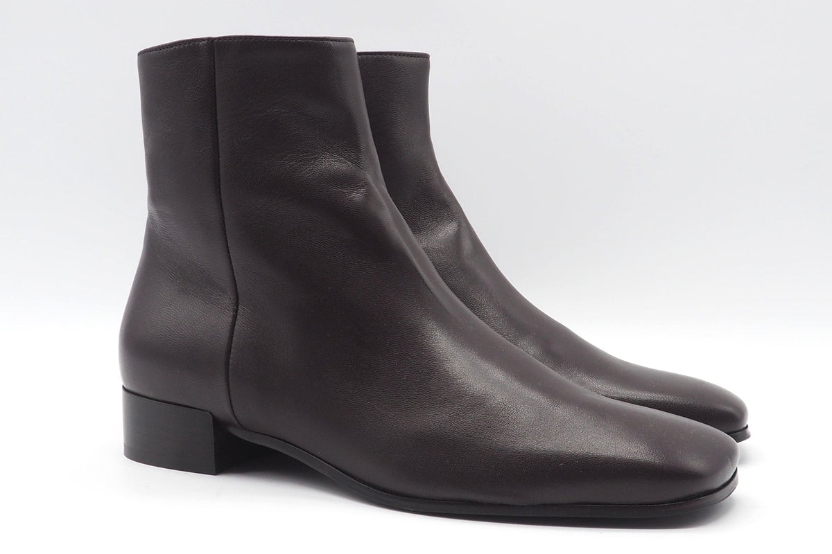 Damen Stiefelette aus weichem Glattleder in Braun - Absatz 3 cm Damen Stiefeletten Guglielmo Rotta 