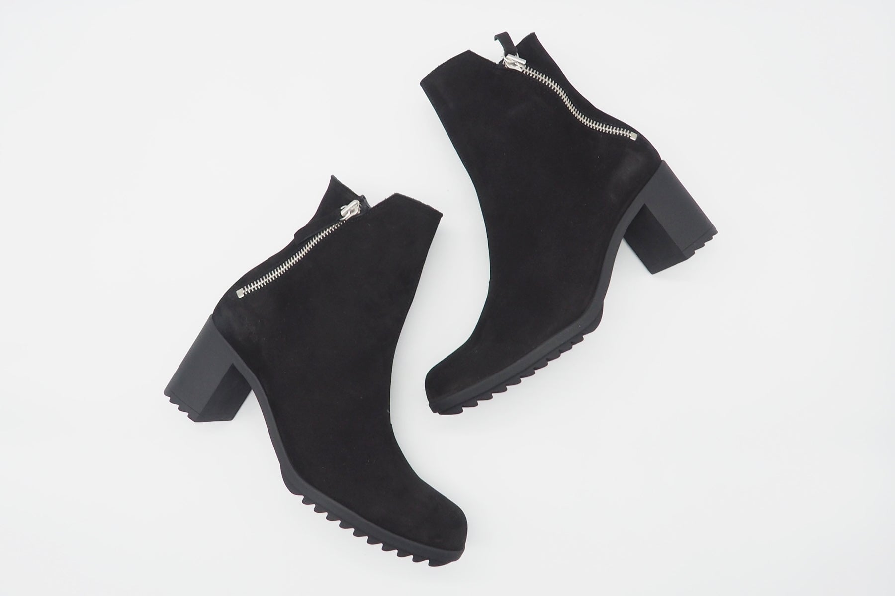 Damen Stiefeletten aus Nubukleder in Schwarz - Shelba - Absatz 7cm Damen Stiefeletten Arche 