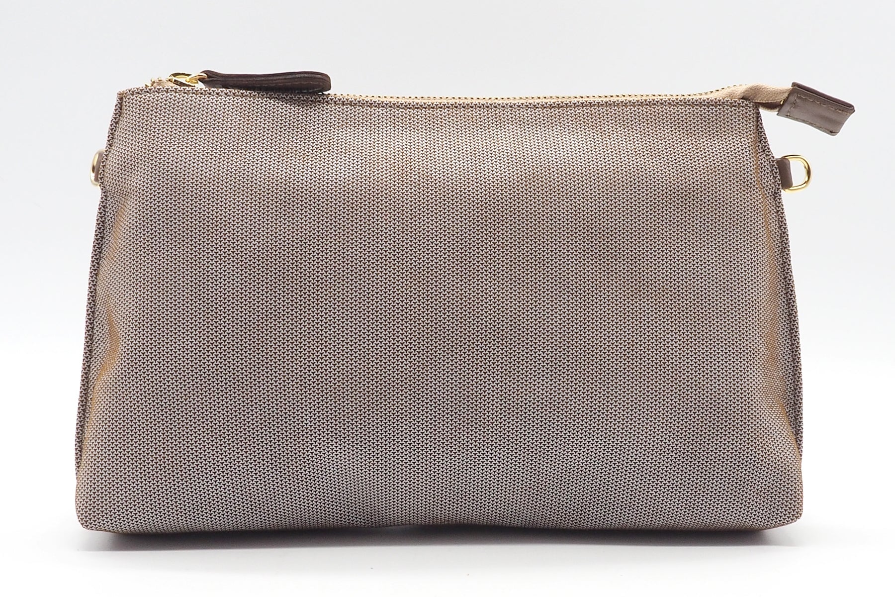 Damen Tasche aus geprägtem Nubuk in Braun - mit Lederriemen Damen Clutchbag Brunate 