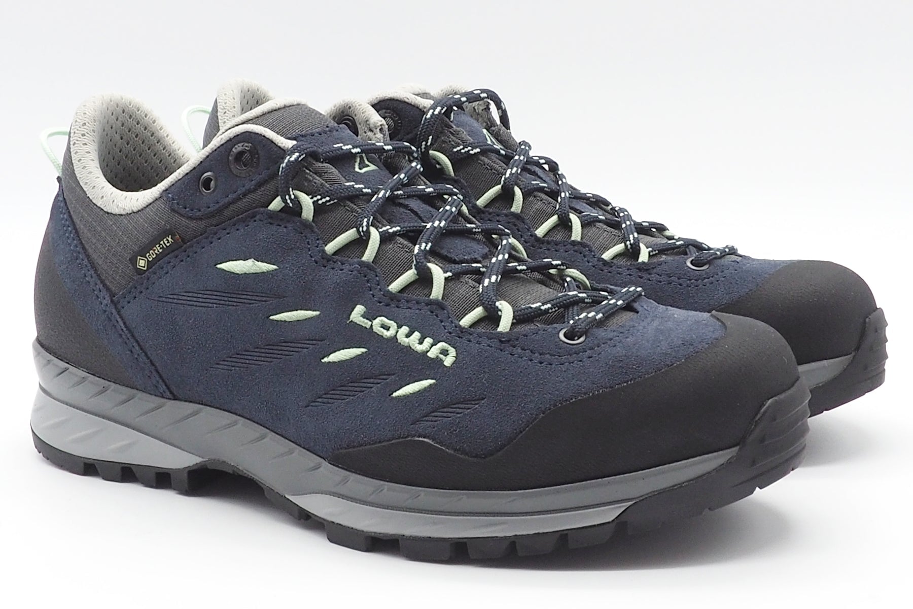 Damen Trekking Sneaker mit Vibram-Sohle in Blau - Wasserdicht Damen Sneaker Lowa 