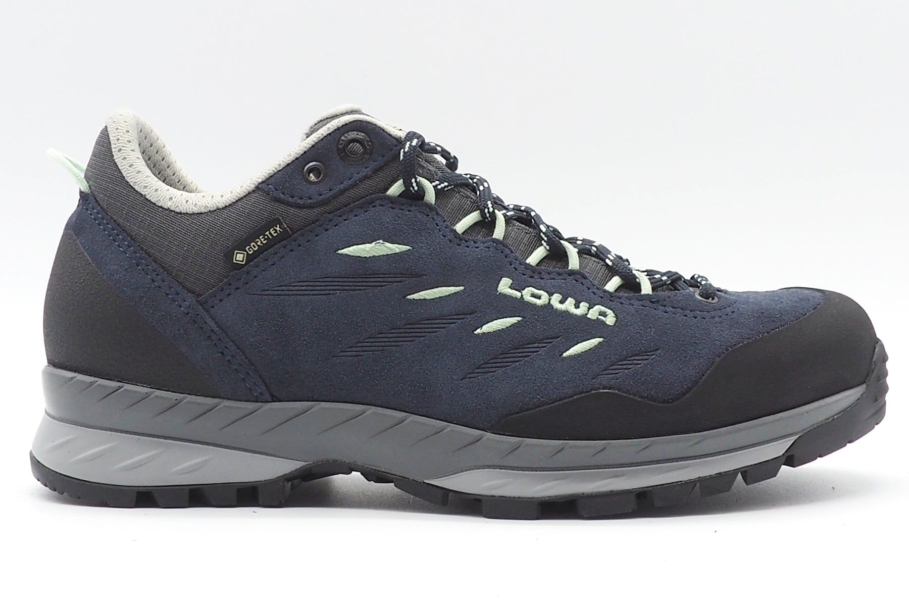 Damen Trekking Sneaker mit Vibram-Sohle in Blau - Wasserdicht Damen Sneaker Lowa 