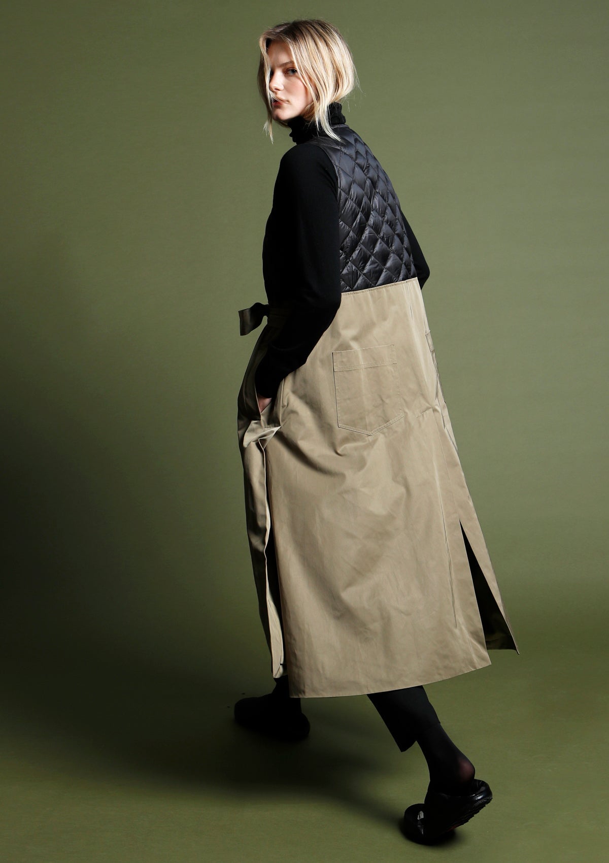 Damen Trenchcoat in Stone Damen Kleid Psophia 