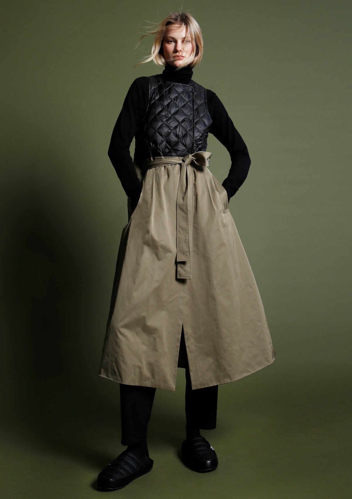 Damen Trenchcoat in Stone Damen Kleid Psophia 