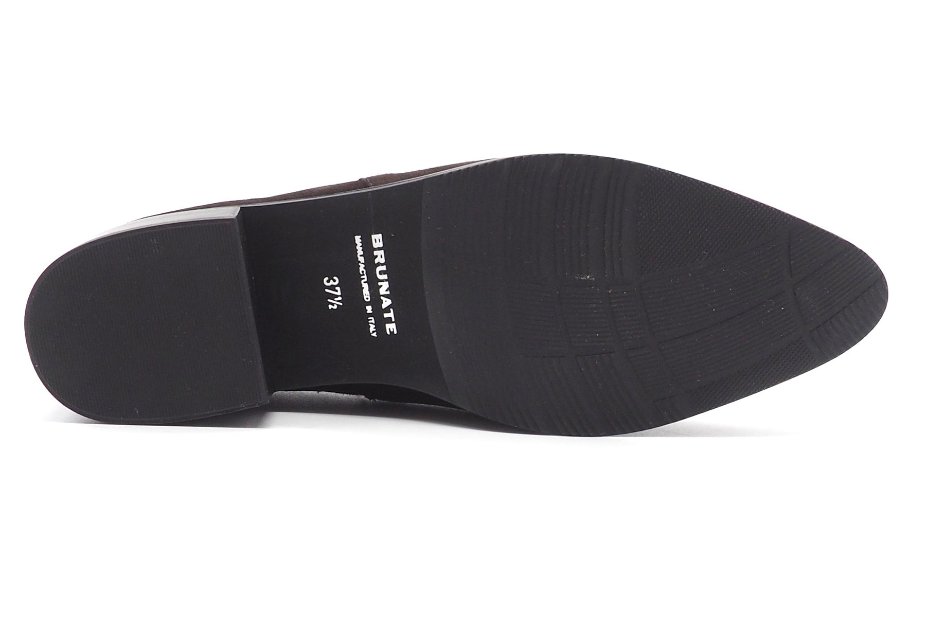 Damen Trotteur-Stiefelette aus Veoursleder in Dunkelbraun Damen Stiefelette Brunate 