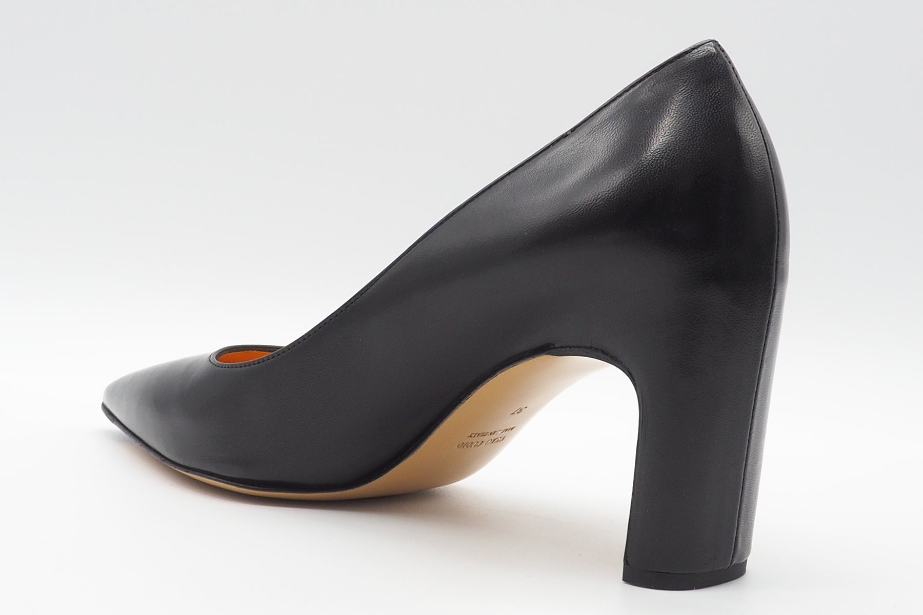 Edler Damen Pumps aus Handschuhleder in Schwarz - Absatz 8 cm Damen Pumps & Slings Mara Bini 