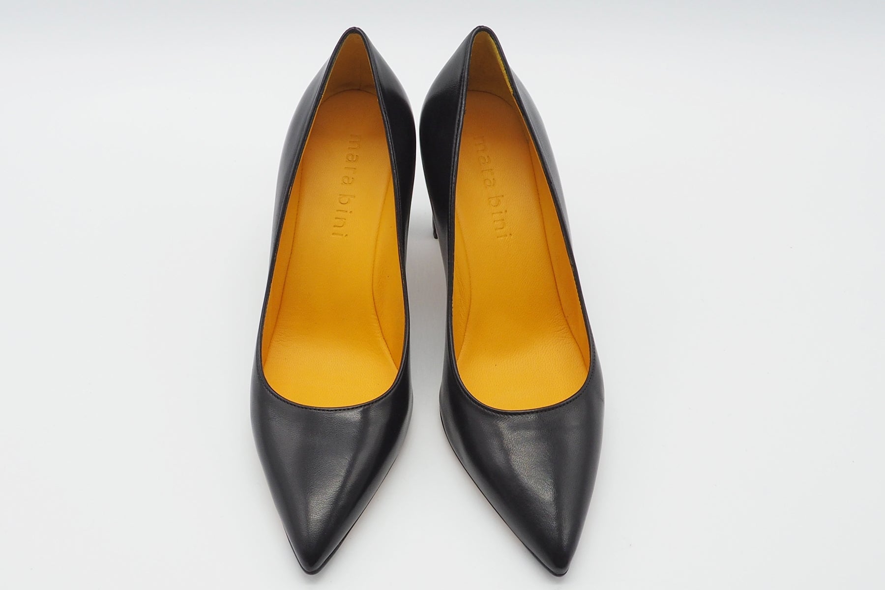 Edler Damen Pumps aus Handschuhleder in Schwarz - Absatz 8 cm Damen Pumps & Slings Mara Bini 