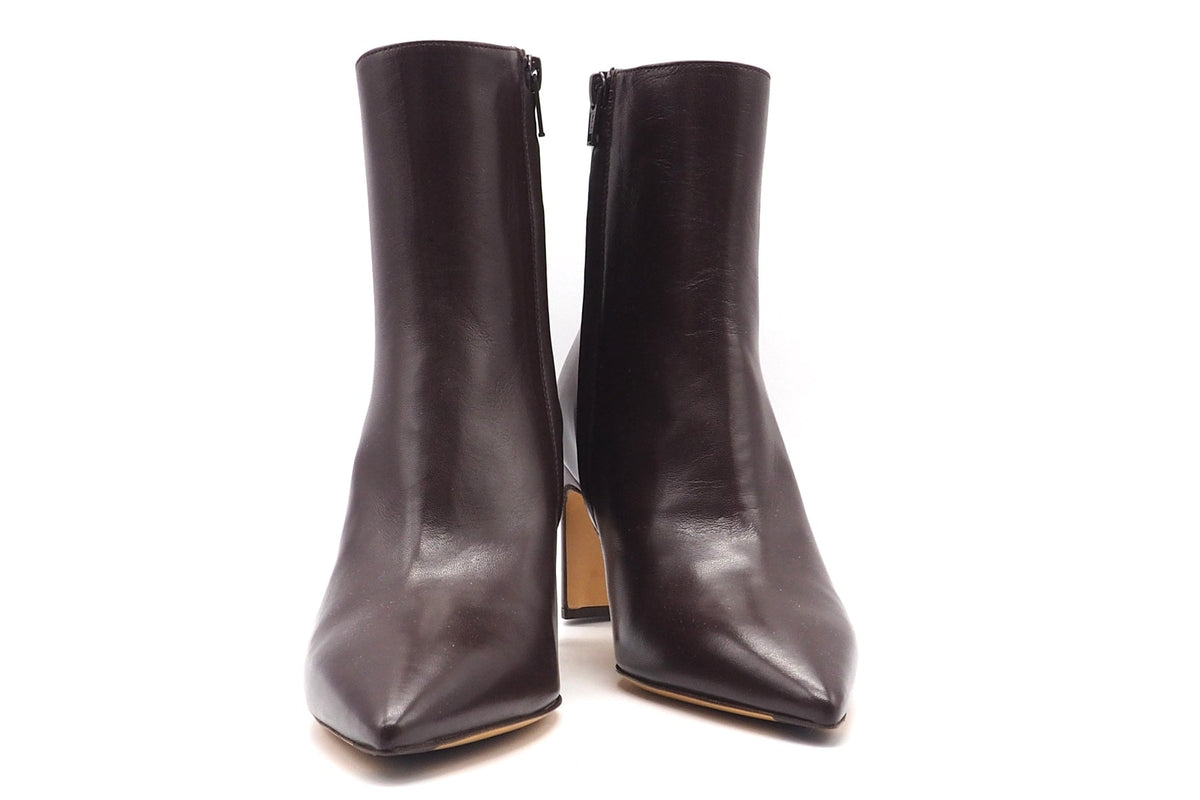 Elegante Stiefelette in softem Leder Braun in Sacchettotechnik - 7 cm Absatz Damen Stiefeletten Mara Bini 