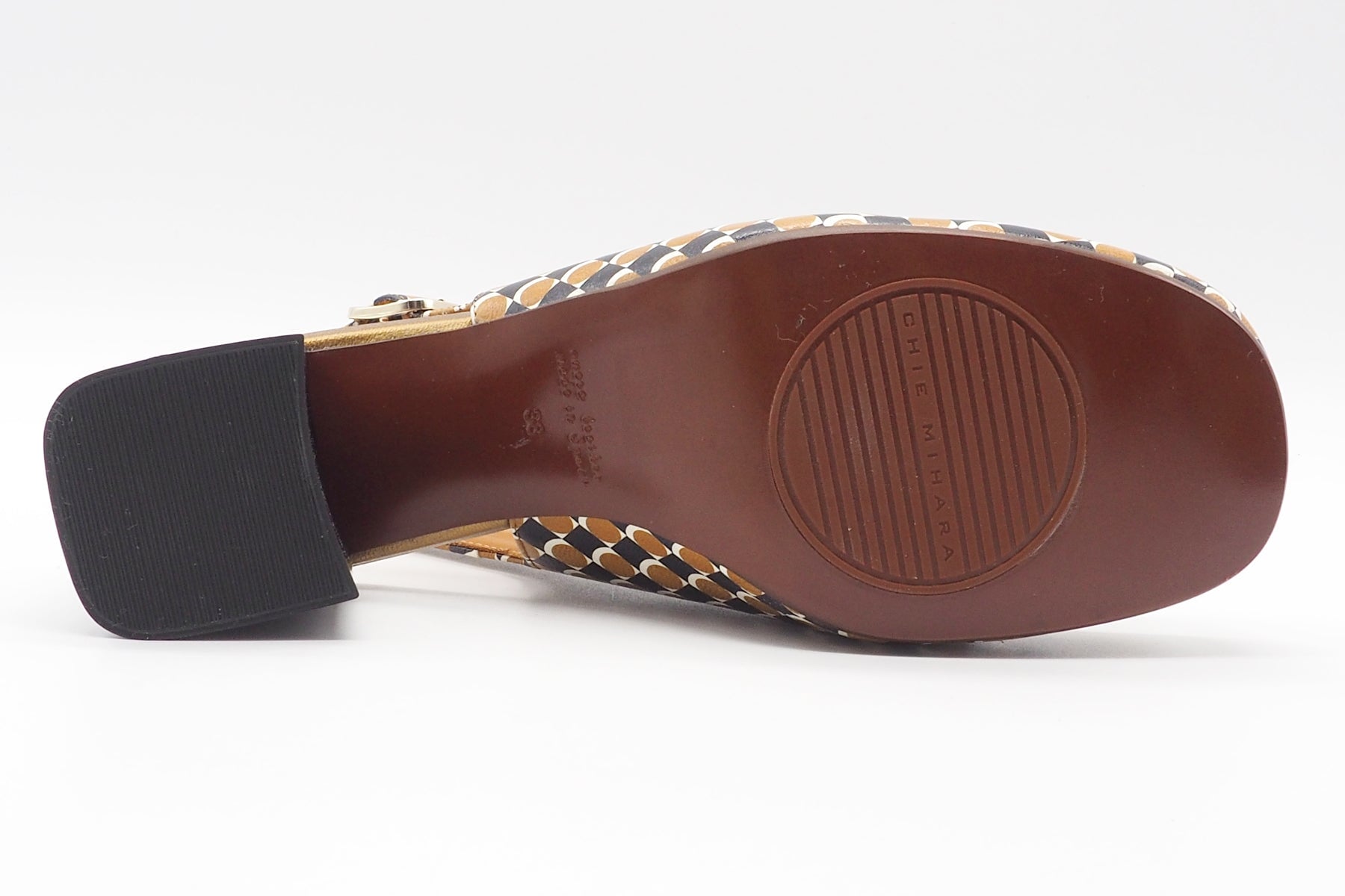 Extravaganter Damen Sling aus graphisch bedrucktem Leder im Retrostil - Absatz 6cm Damen Pumps & Slings Chie Mihara 