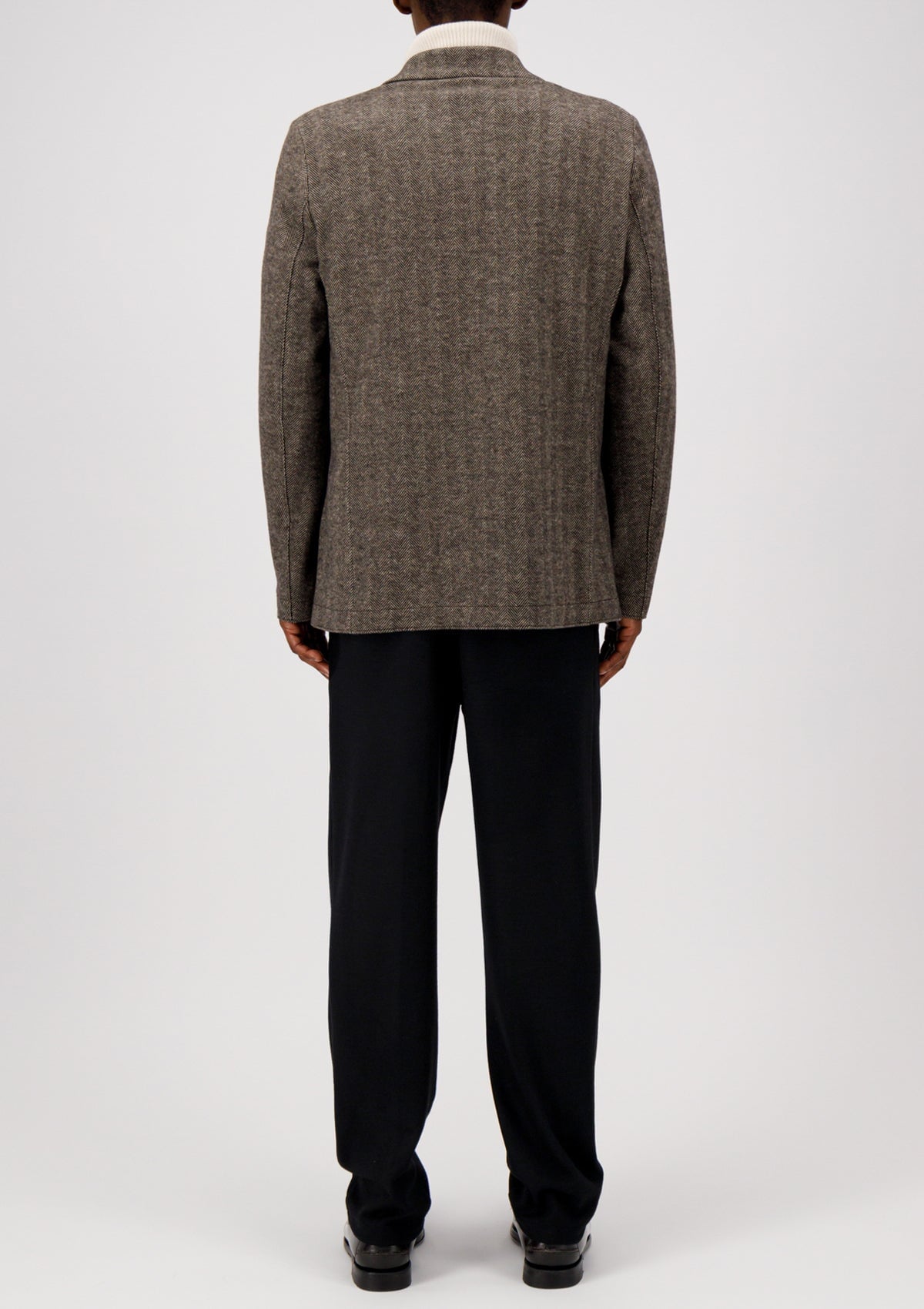Herren Blazer im Fischgrätenmuster in Beige Herren Blazer Harris Wharf London 
