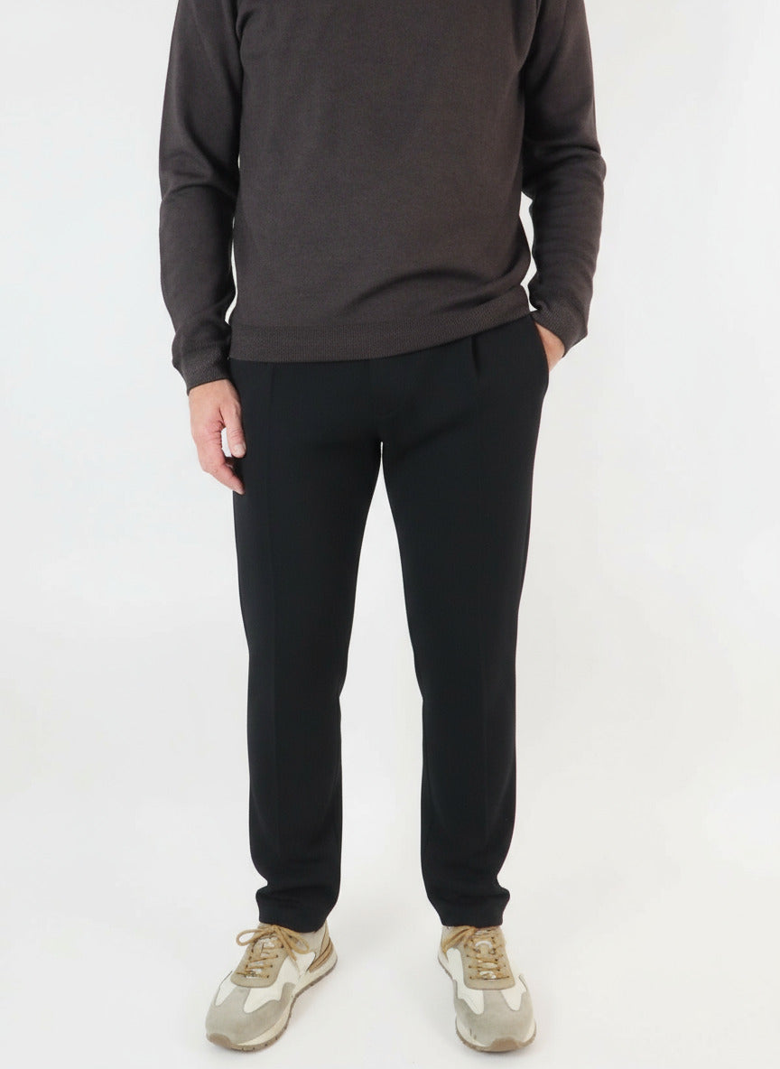 Herren Faltenhose in Schwarz Herren Hose Psophia 