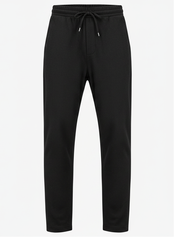 Herren Hose in Schwarz aus extrafeiner Merinowolle Herren Hose Harris Wharf London 