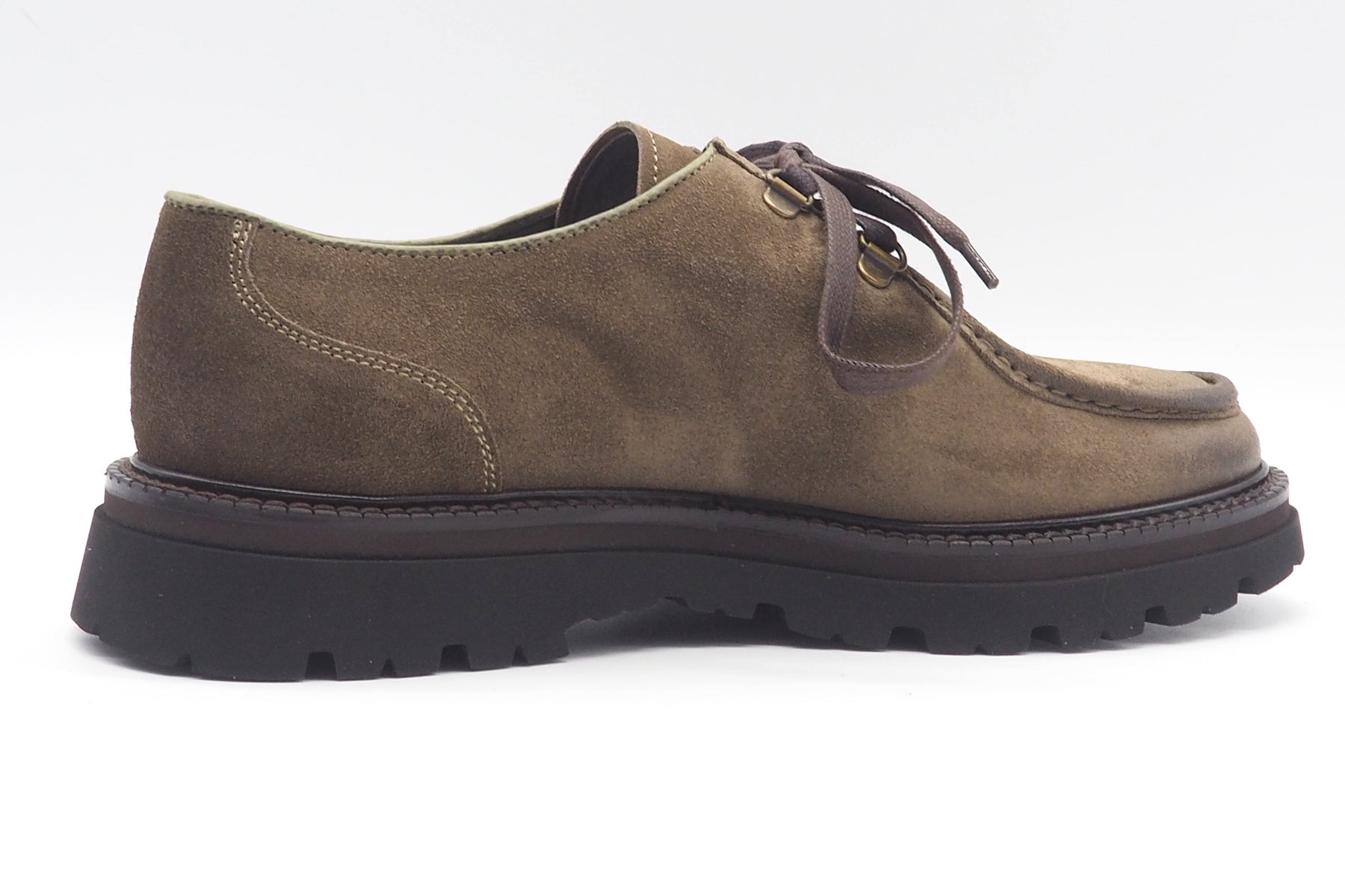 Herren Mokassinschürer aus Veloursleder Braun auf Micorzellboden Herren Slipper & Mokassins Corvari 