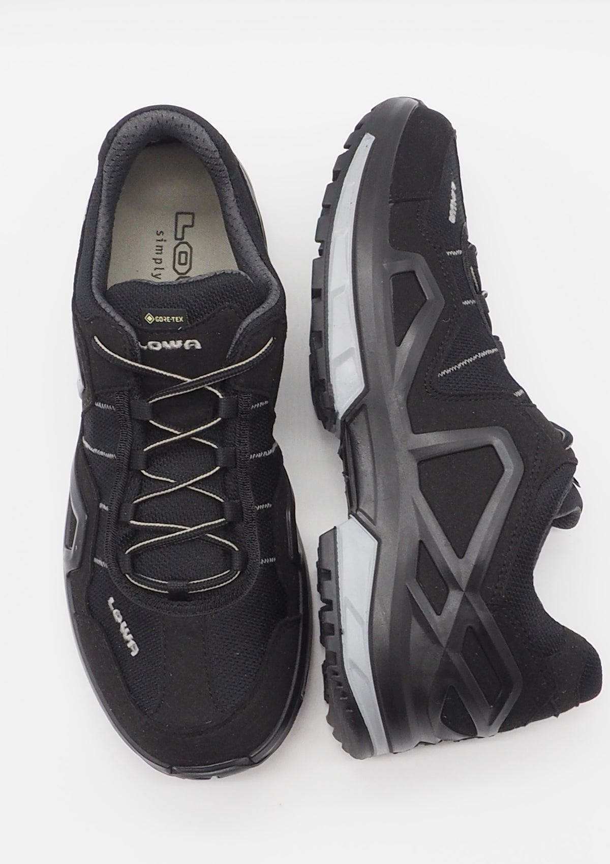 Herren Outdoor Sneaker mit wasserdichter Goretex-Membrane in Schwarz - GORGON Herren Sneaker Lowa 