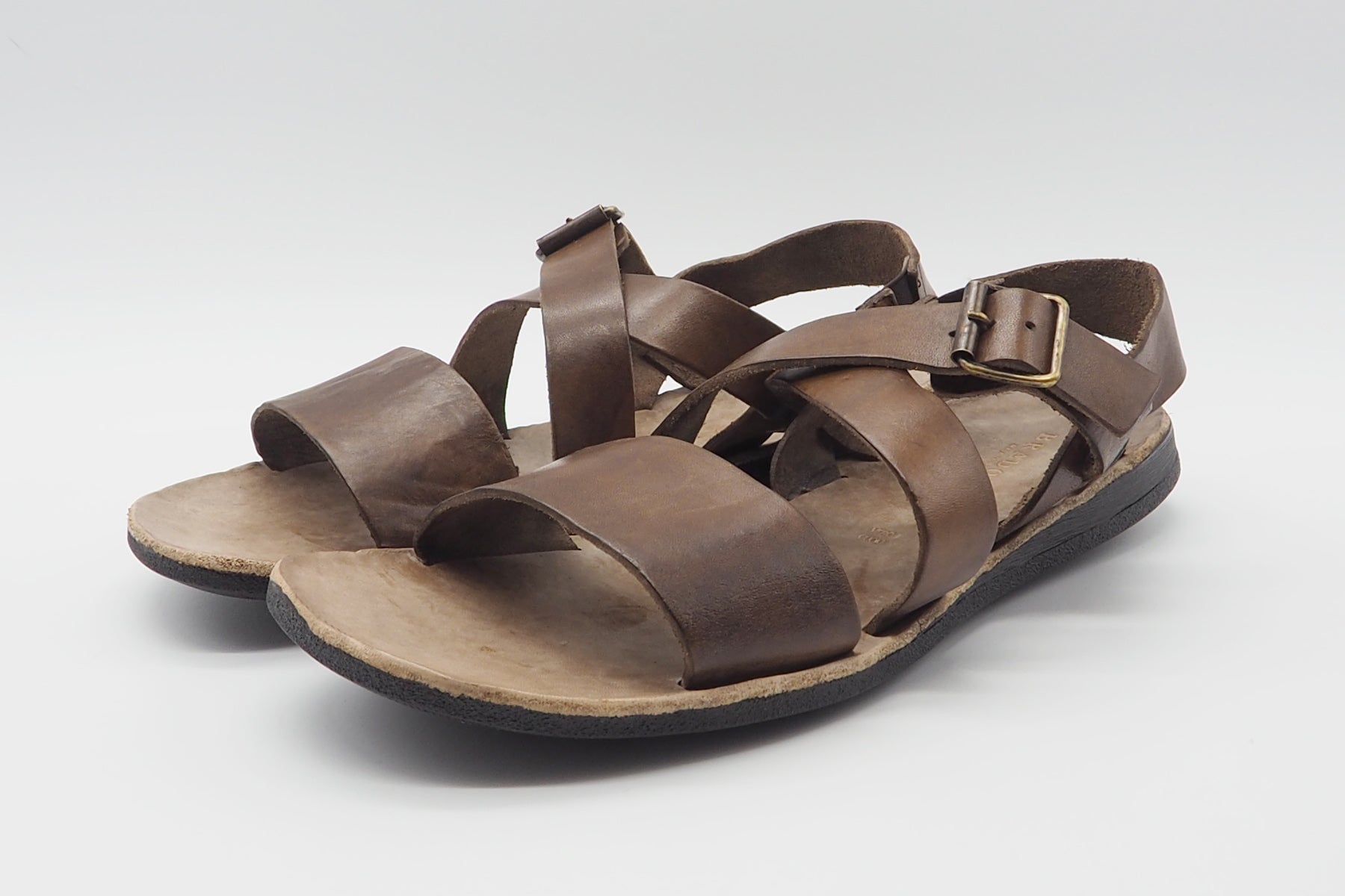 Herren Sandale aus Leder in Braun Herren Sandalen Brador 